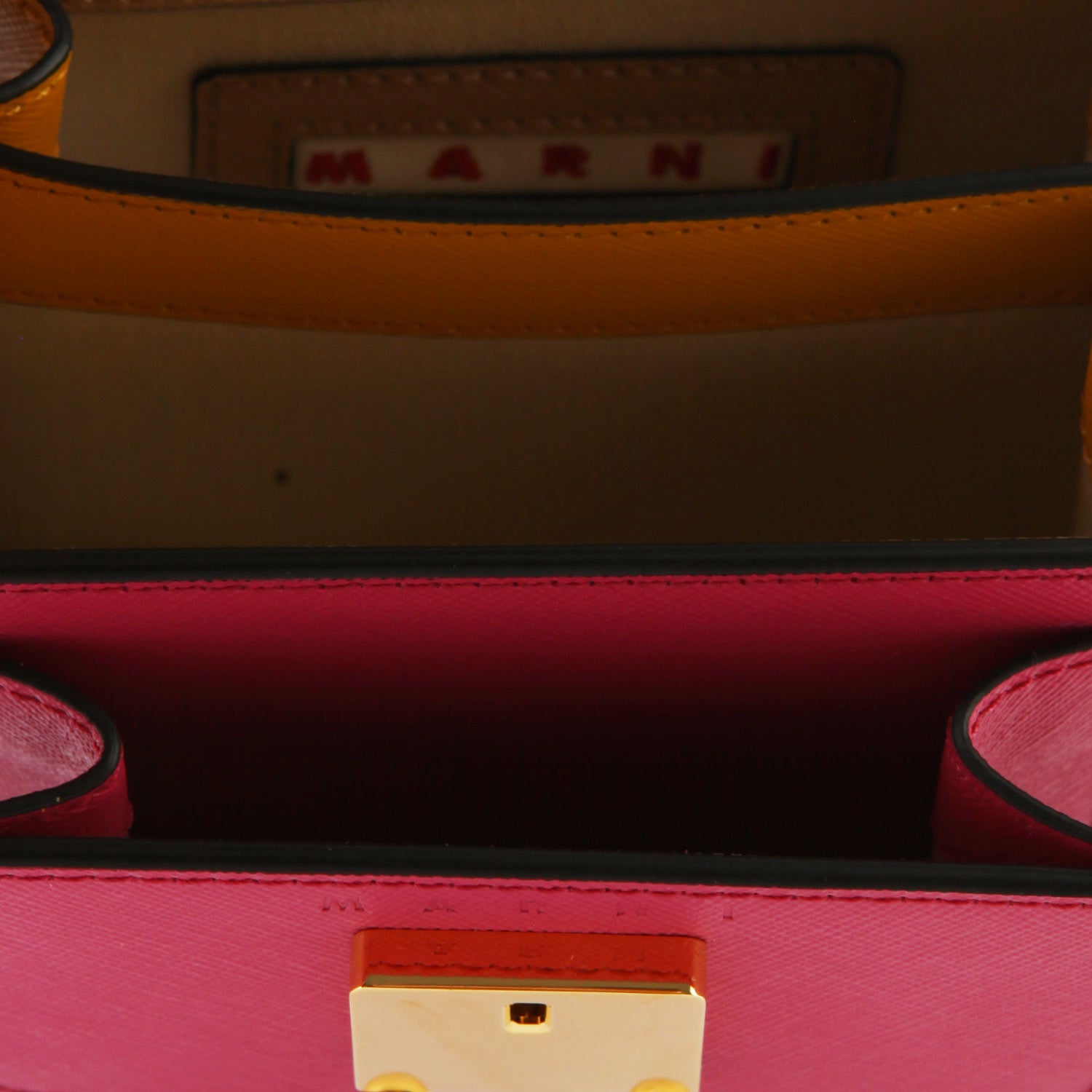 Borsetta tracolla fucsia, beige e ocra in pelle - annameglio.com abbigliamento moda