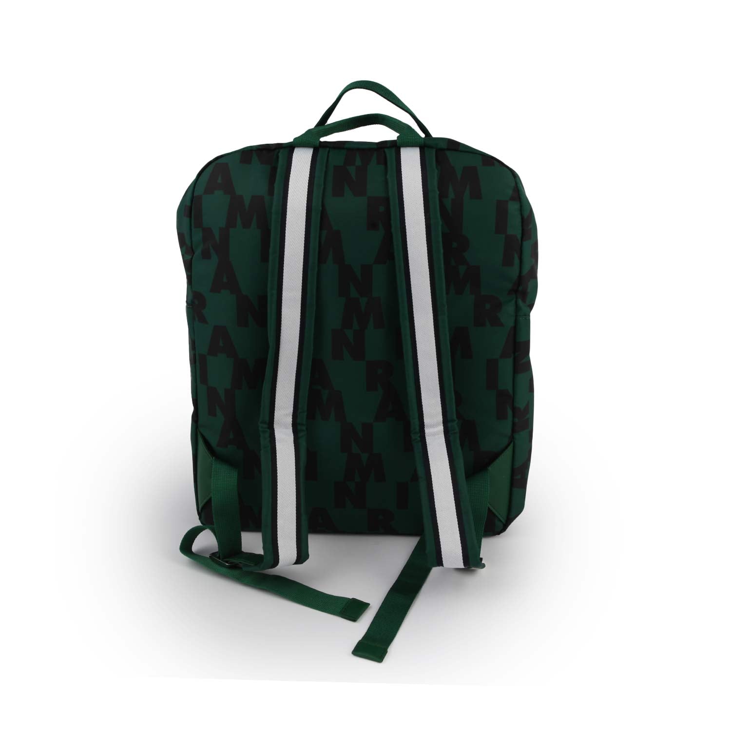 Zaino unisex verde con loghi Marni neri - annameglio.com abbigliamento moda