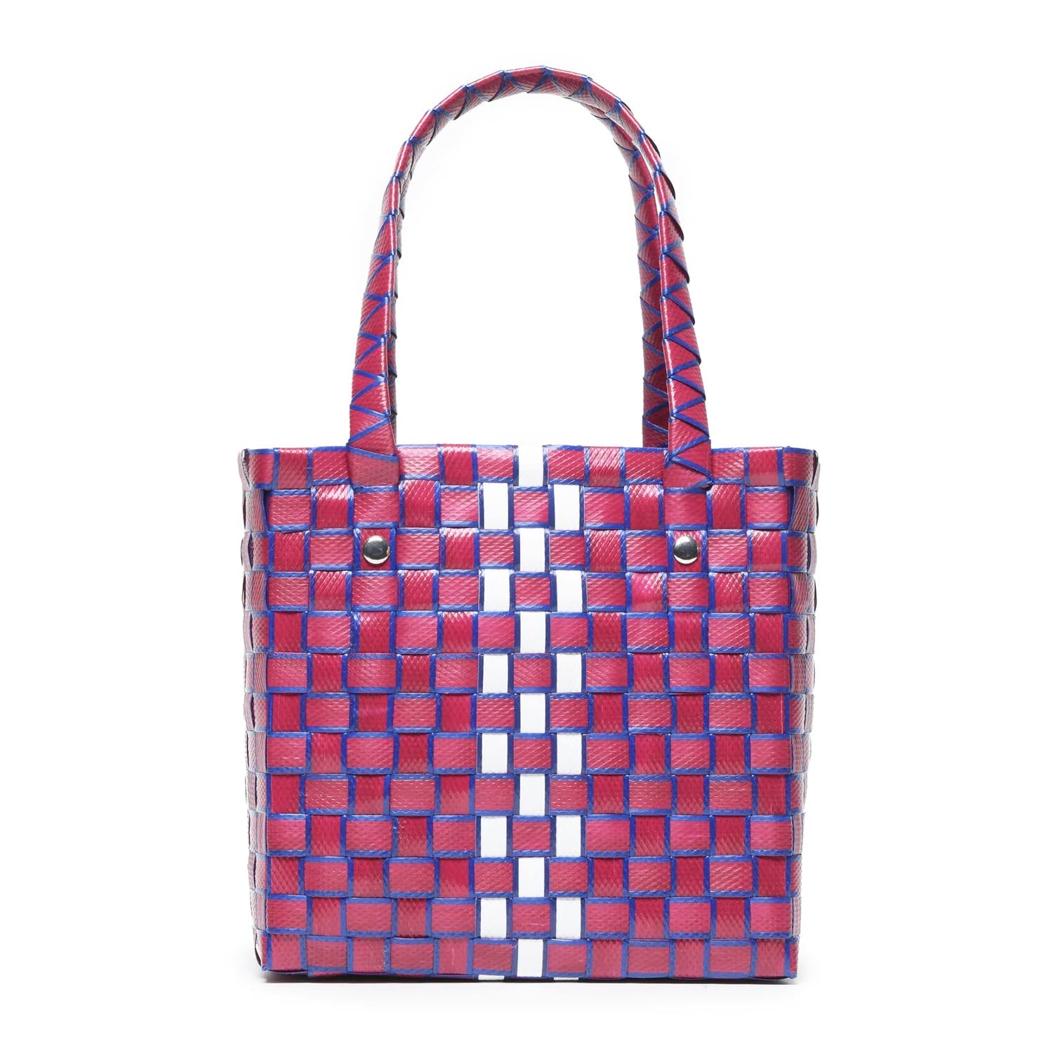 Borsa Marni a cestino fucsia, blu e bianca - annameglio.com abbigliamento moda