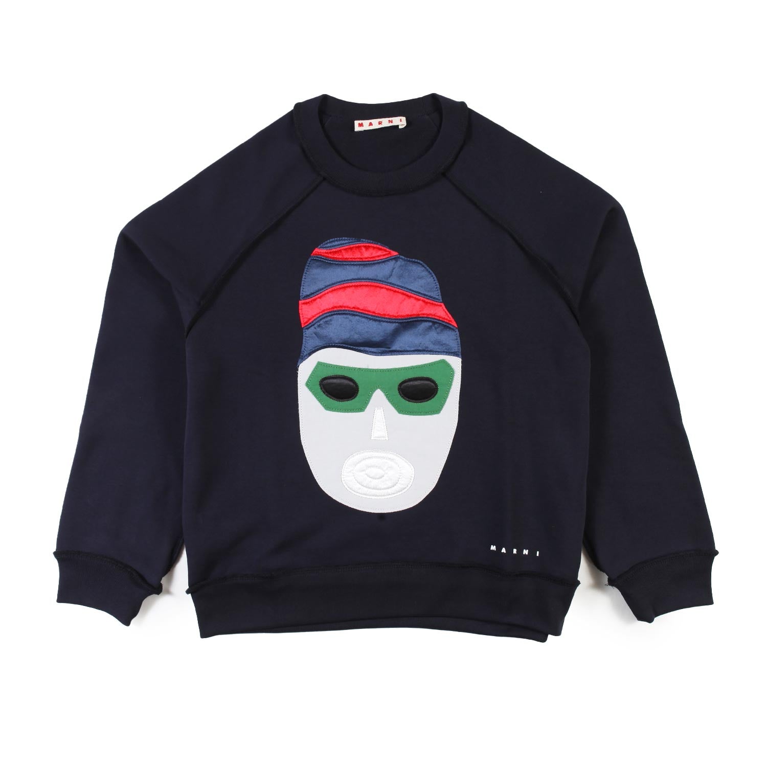 Felpa Marni blu con patchwork multicolor - annameglio.com abbigliamento moda