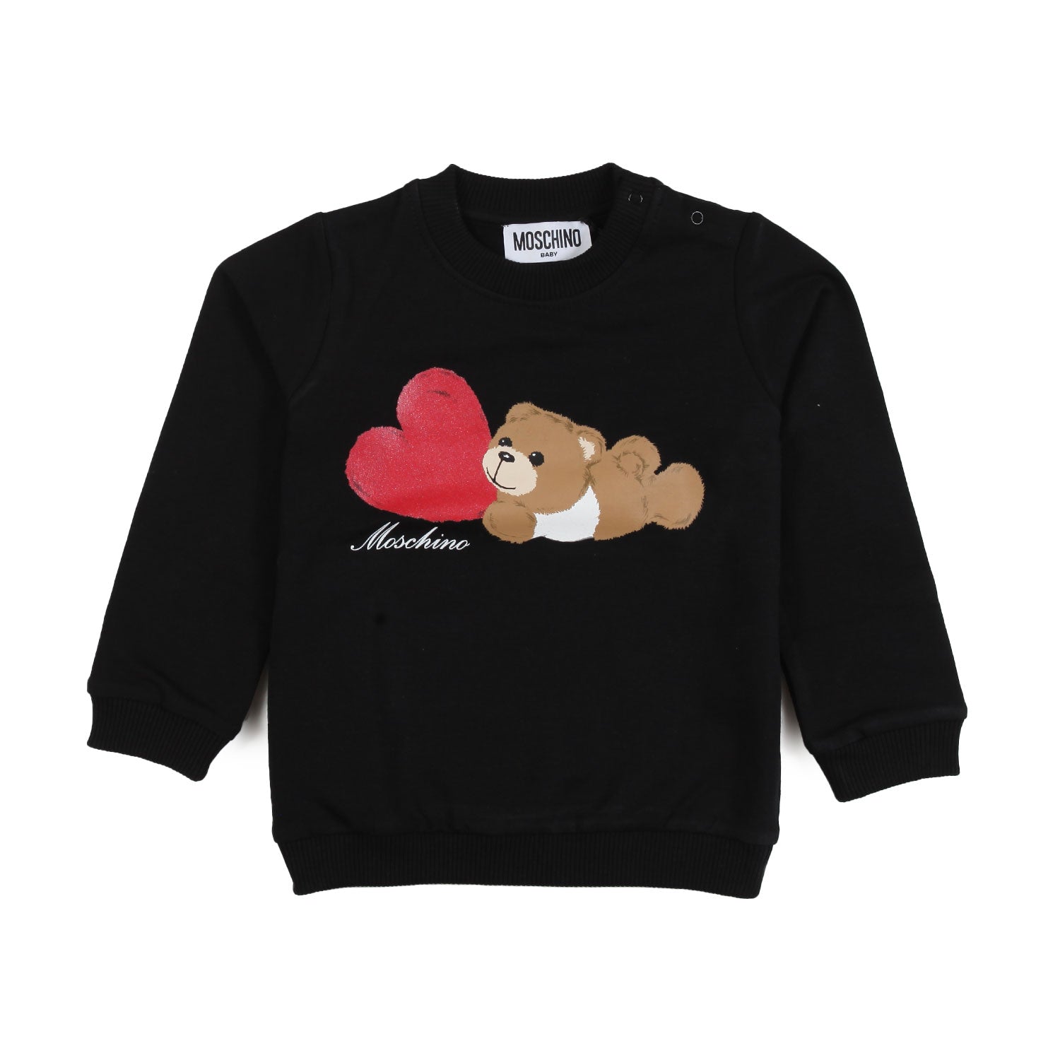 Felpa Teddy Bear Moschino nera bimba - annameglio.com abbigliamento moda