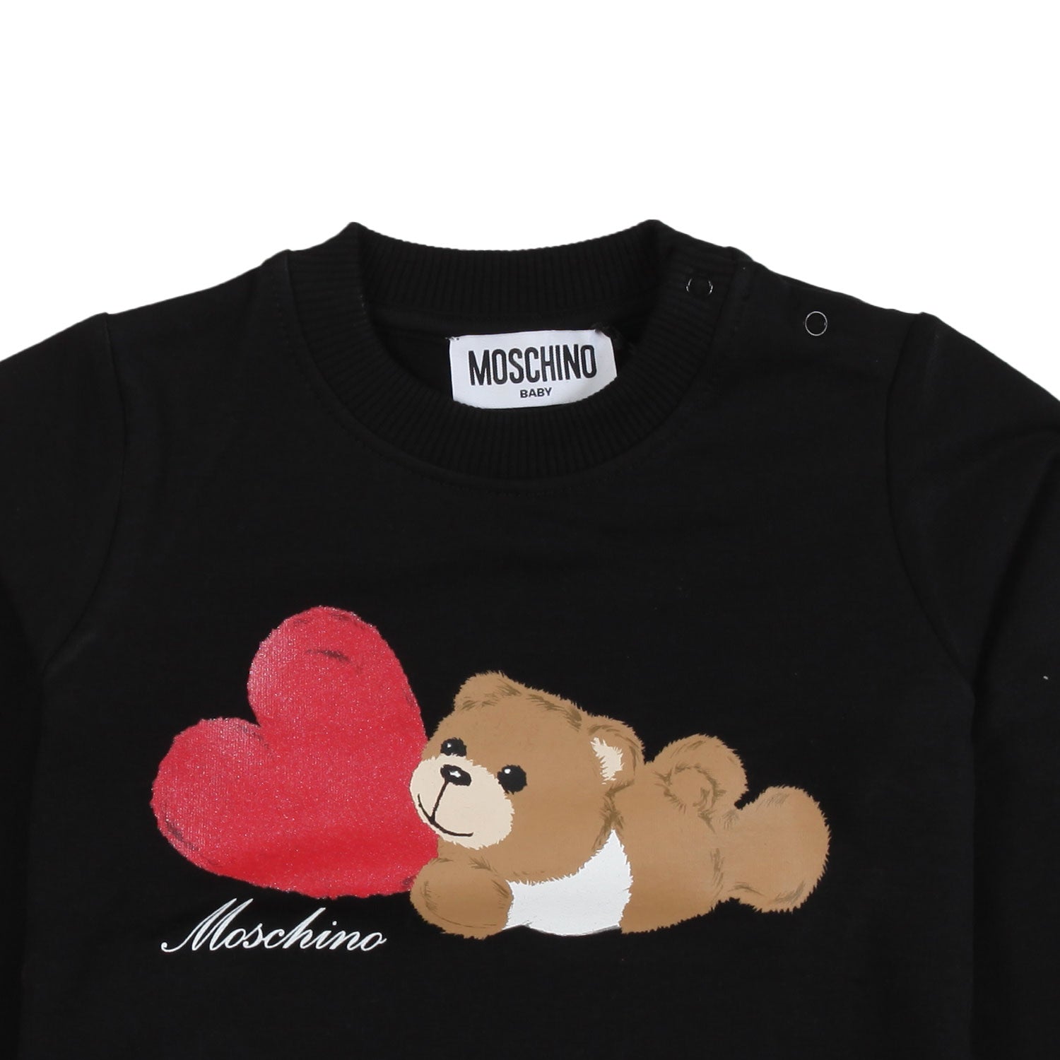 Felpa Teddy Bear Moschino nera bimba - annameglio.com abbigliamento moda