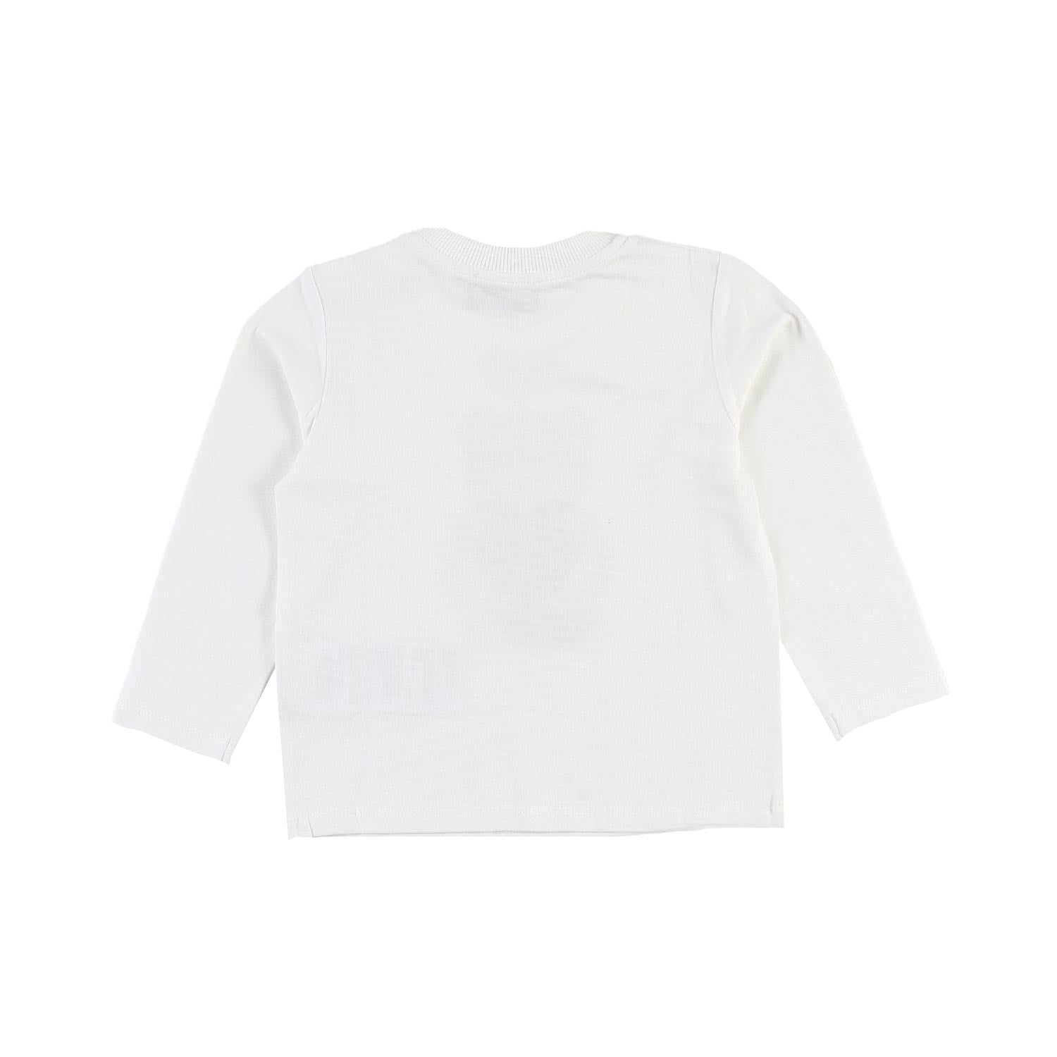 T-shirt Moschino panna con orsetto e cuore Bimba - annameglio.com abbigliamento moda