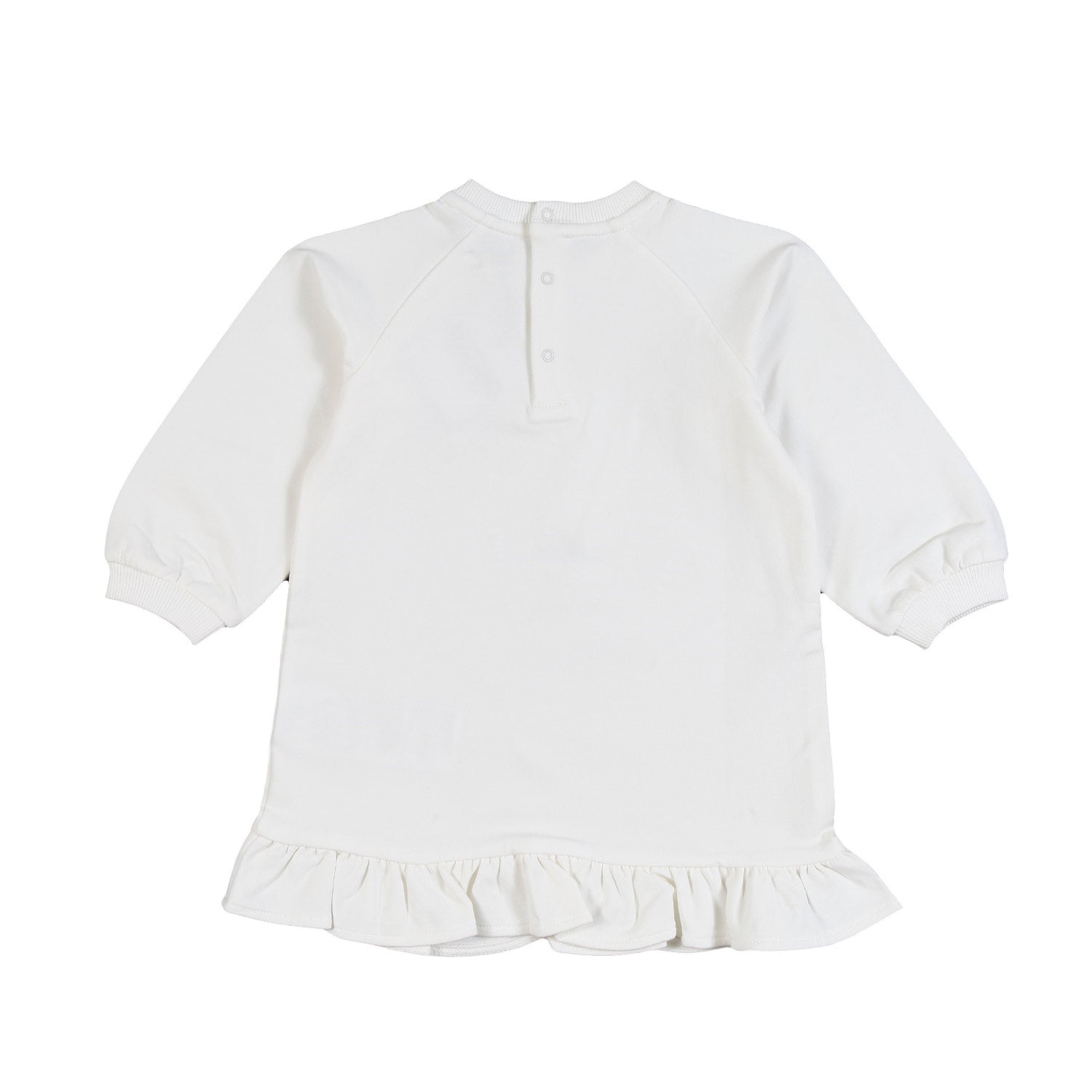 Abito felpa bianco Moschino bimba - annameglio.com abbigliamento moda