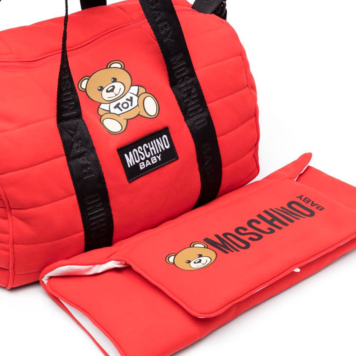 Borsa fasciatoio Moschino rossa e nera - annameglio.com abbigliamento moda