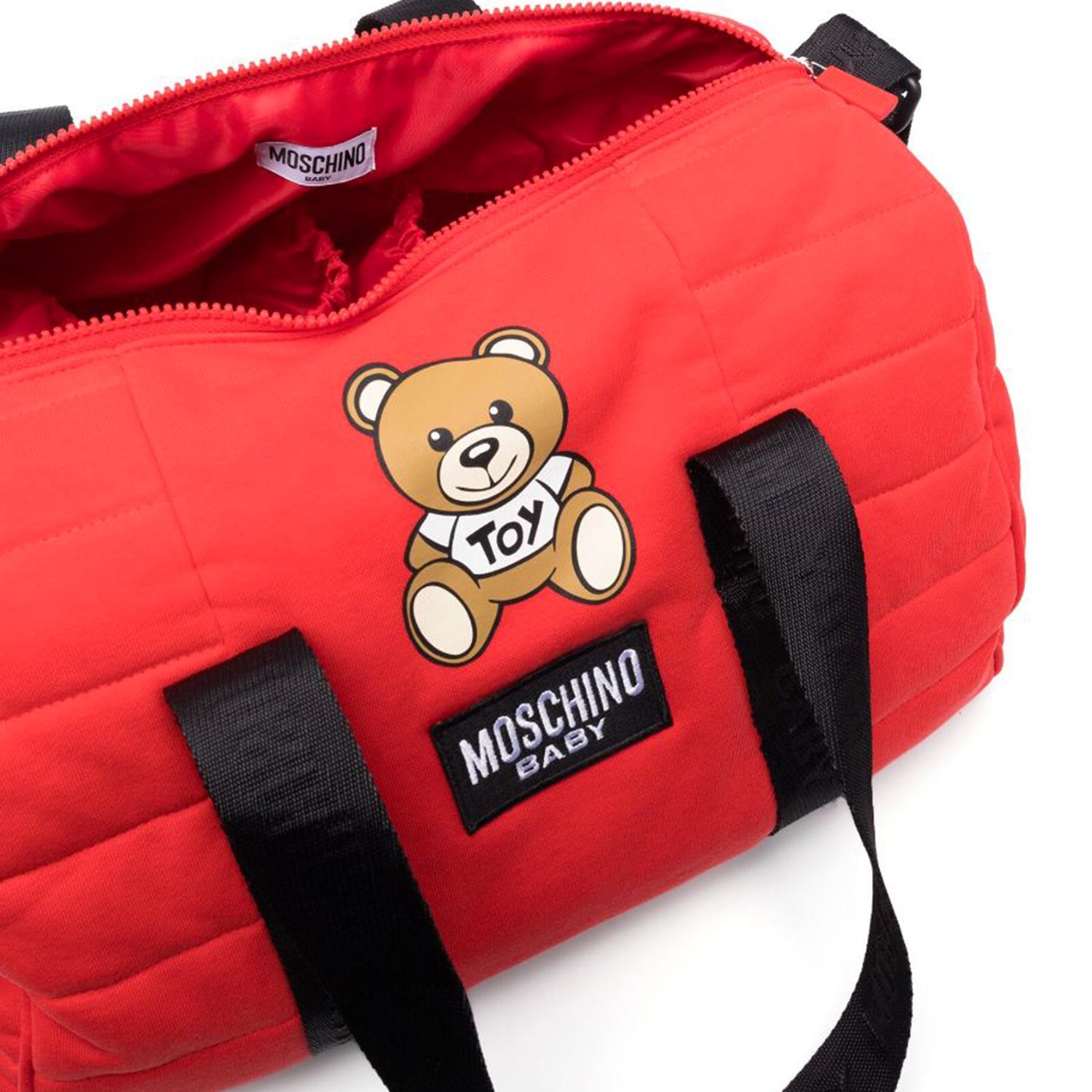 Borsa fasciatoio Moschino rossa e nera - annameglio.com abbigliamento moda