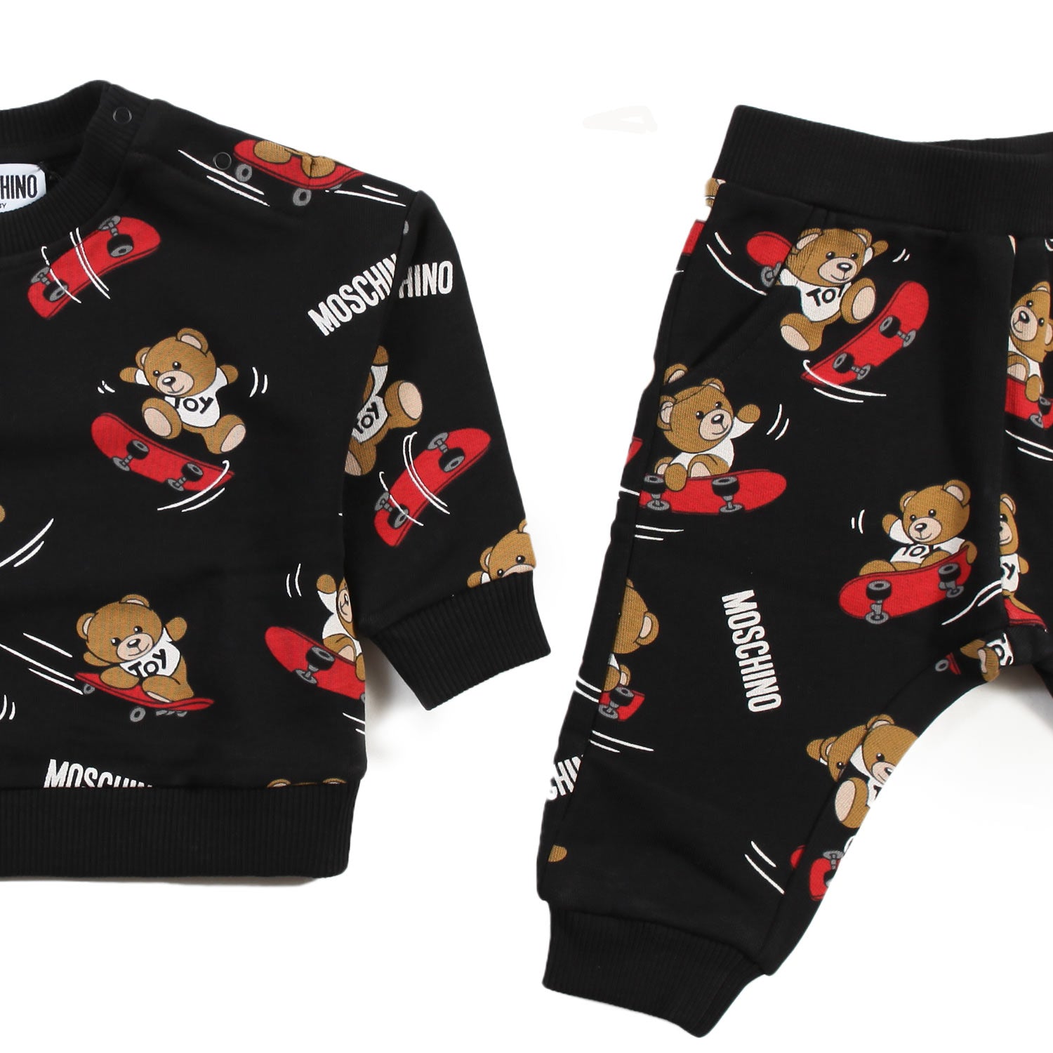 Tuta 2 pezzi nera bimbo con orsetti Moschino - annameglio.com abbigliamento moda