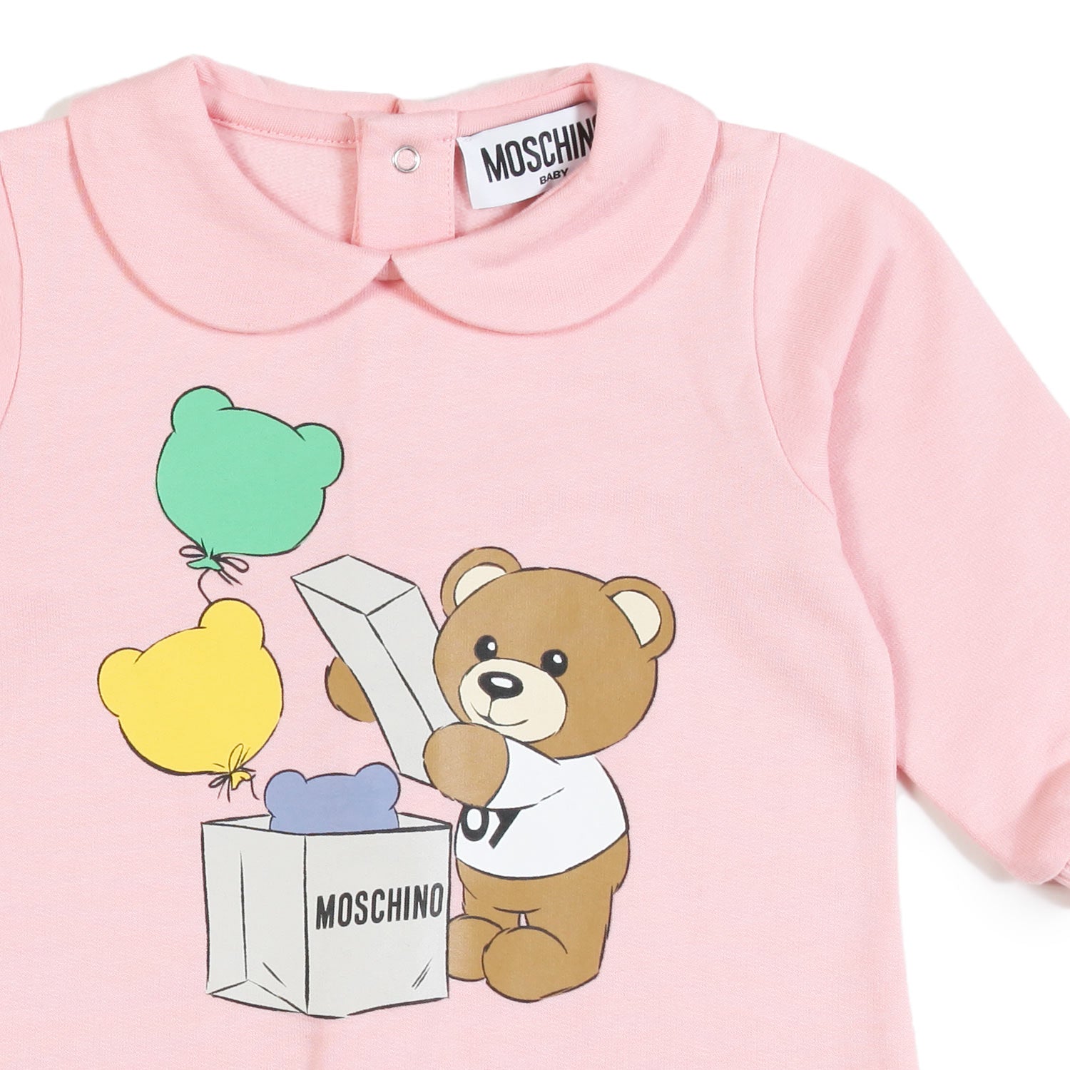 Tutina Moschino rosa in felpa neonata - annameglio.com abbigliamento moda