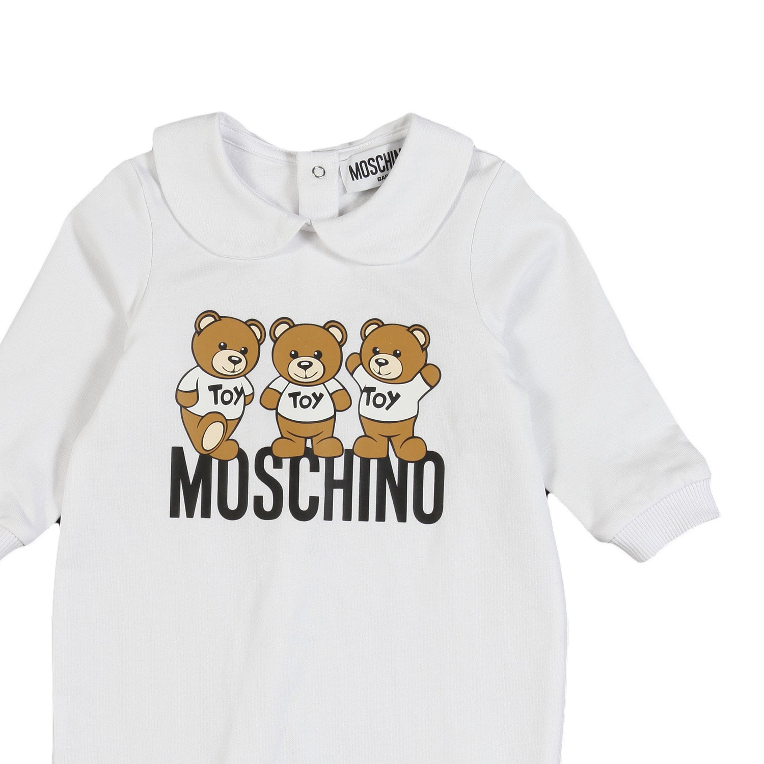 Tutina unisex Teddy Bears Moschino bianca neonato - annameglio.com abbigliamento moda
