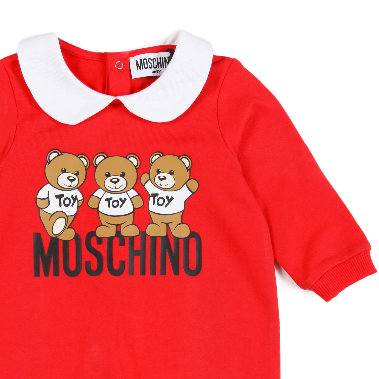 Tutina unisex Teddy Bears Moschino rossa neonato - annameglio.com abbigliamento moda