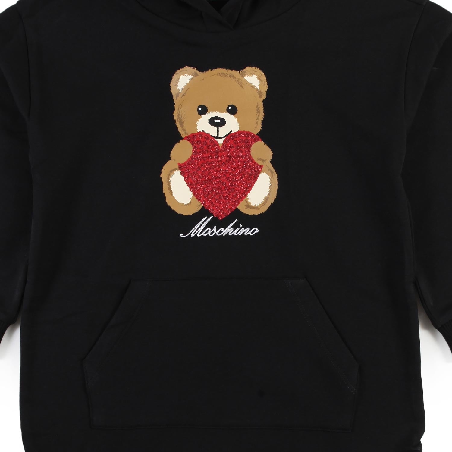 Abito felpa Moschino nero con Teddy Bear Bambina - annameglio.com abbigliamento moda