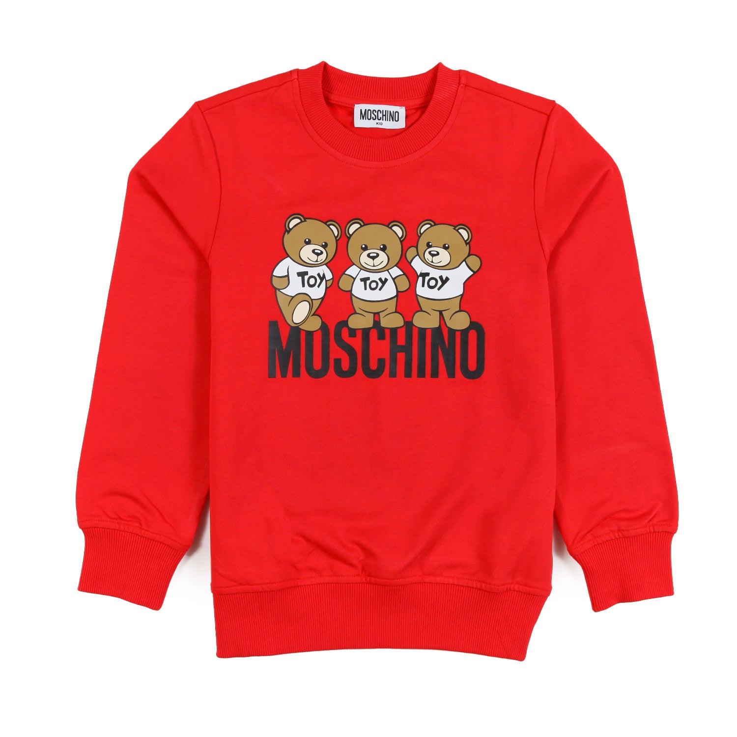 Felpa unisex rossa con Teddy Bears Moschino - annameglio.com abbigliamento moda