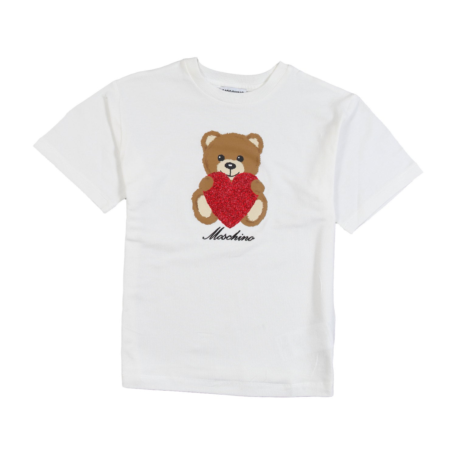 T-shirt Moschino bianca bambina con Teddy Bear - annameglio.com abbigliamento moda