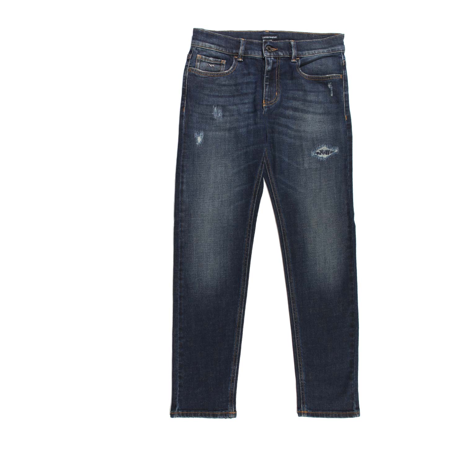 Jeans Armani Junior blu scuro sfumato - annameglio.com abbigliamento moda