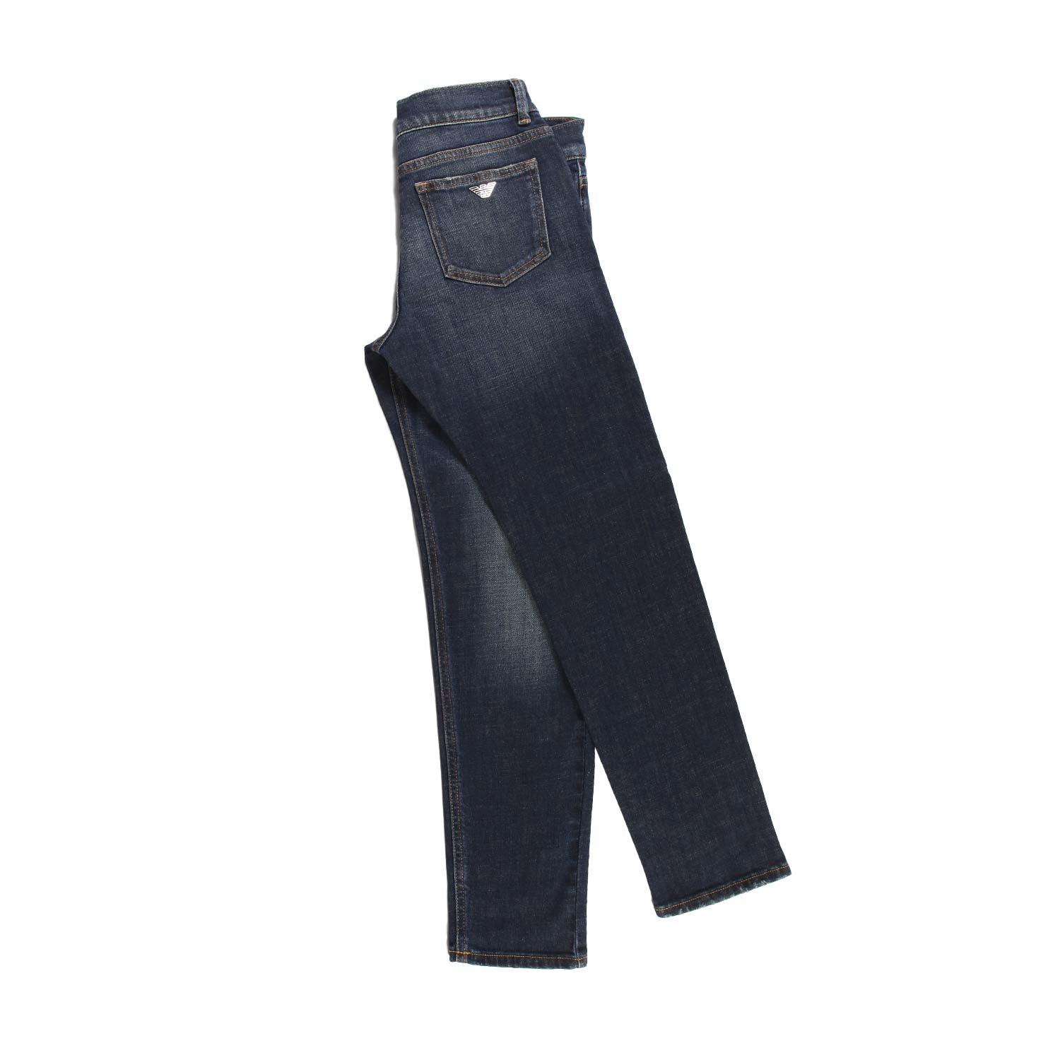 Jeans Armani Junior blu scuro sfumato - annameglio.com abbigliamento moda