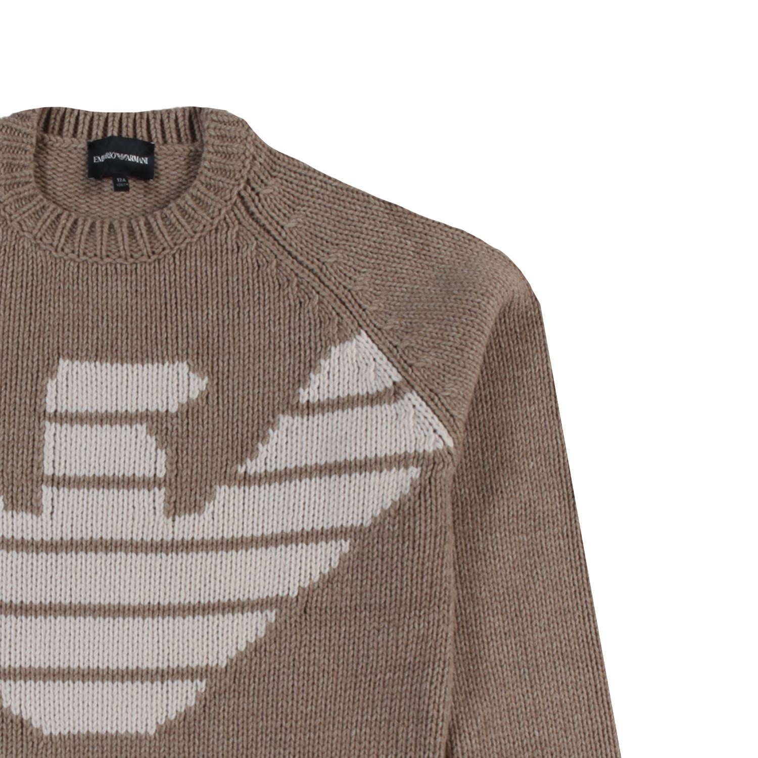 Maglione Armani grigio melange e verde oliva - annameglio.com abbigliamento moda