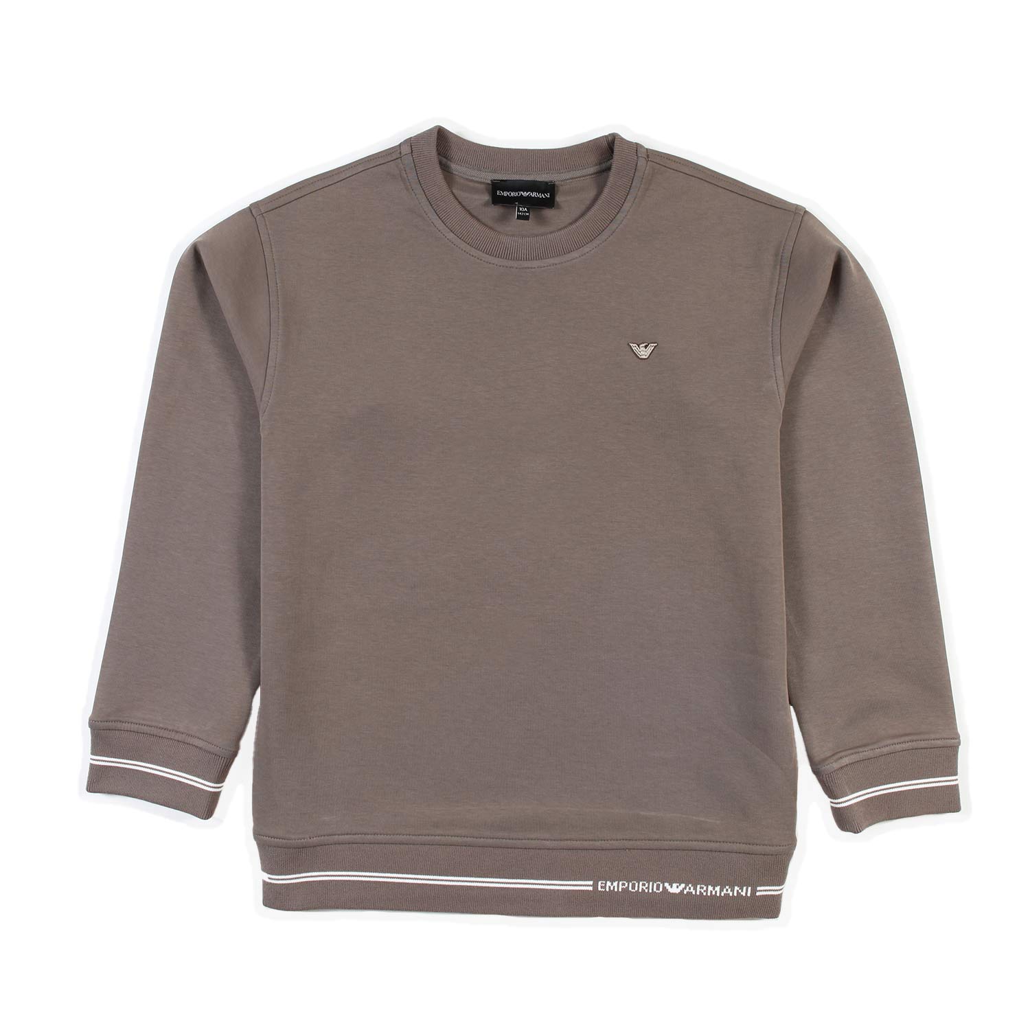 Felpa Armani Junior fango bambino e ragazzo - annameglio.com abbigliamento moda