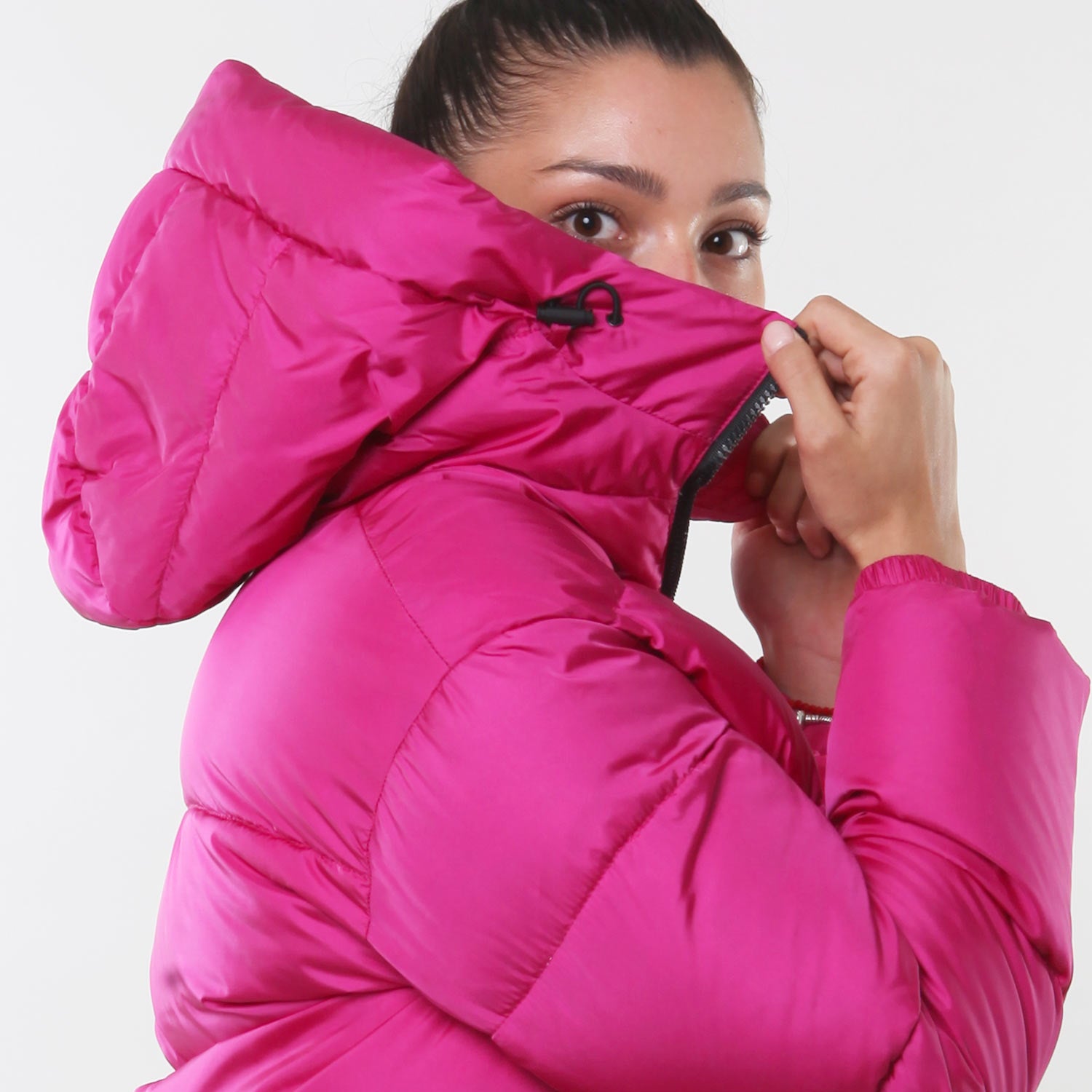 Piumino corto Aspesi magenta bambina e ragazza - annameglio.com abbigliamento moda