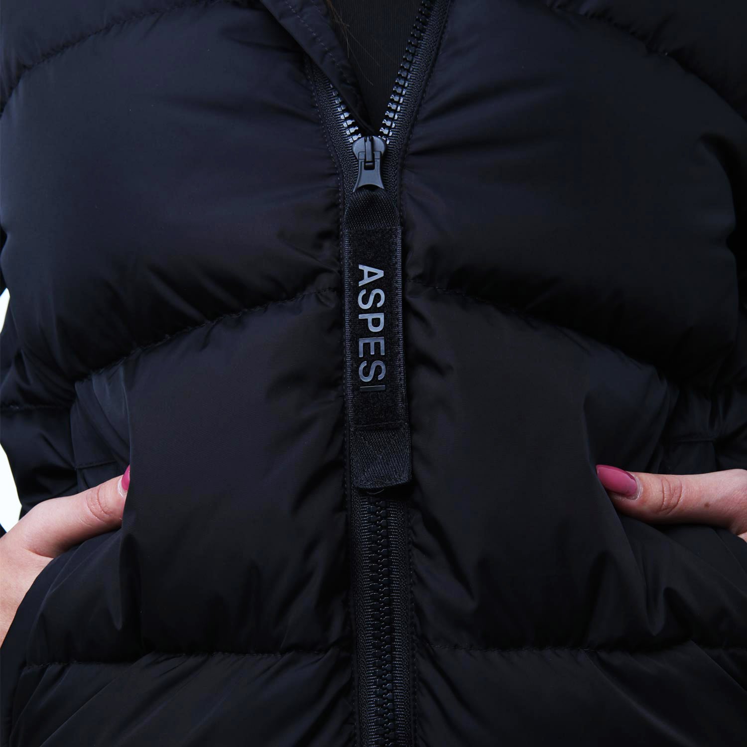 Piumino corto Aspesi nero opaco bambina e ragazza - annameglio.com abbigliamento moda