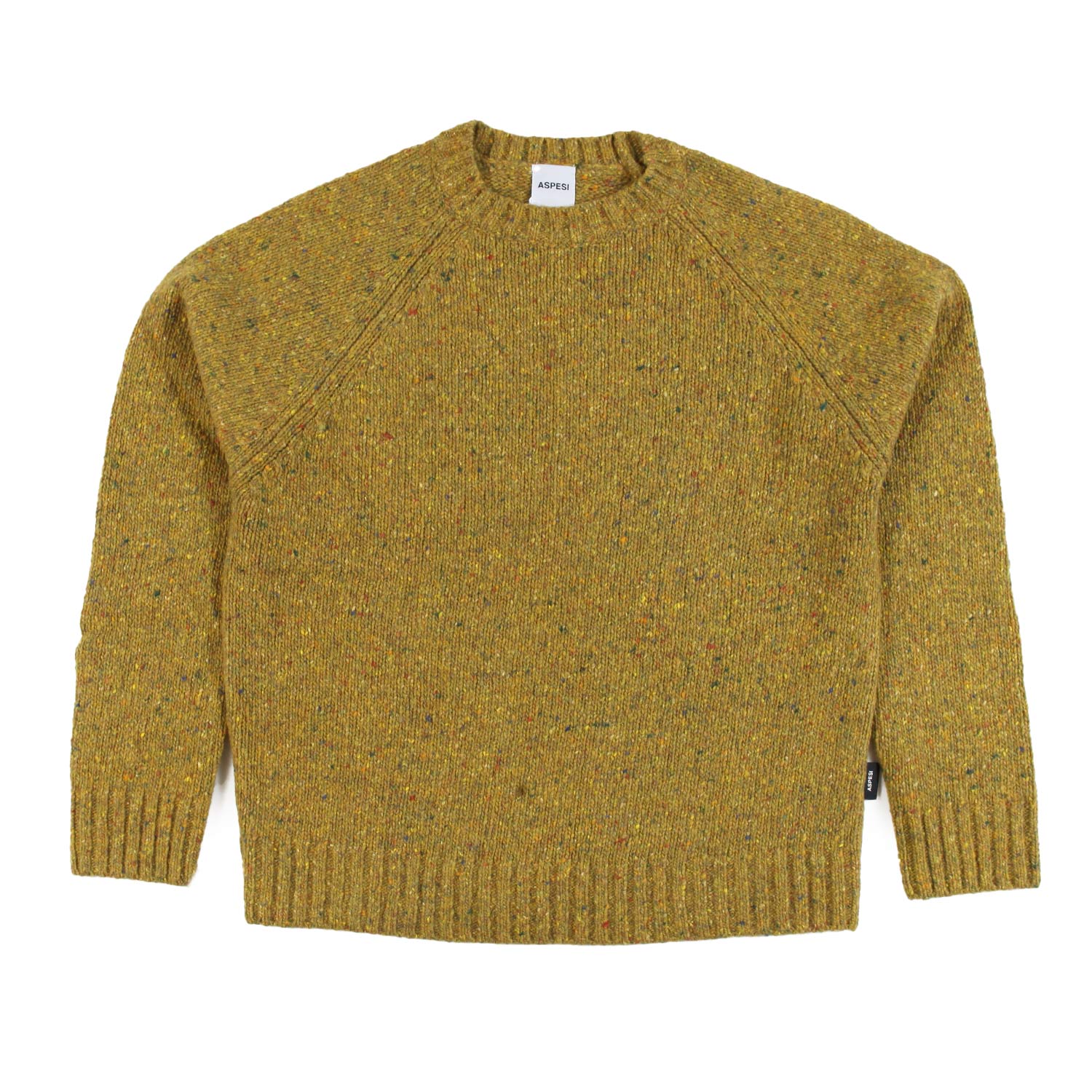 Maglione unisex Aspesi ocra melange - annameglio.com abbigliamento moda