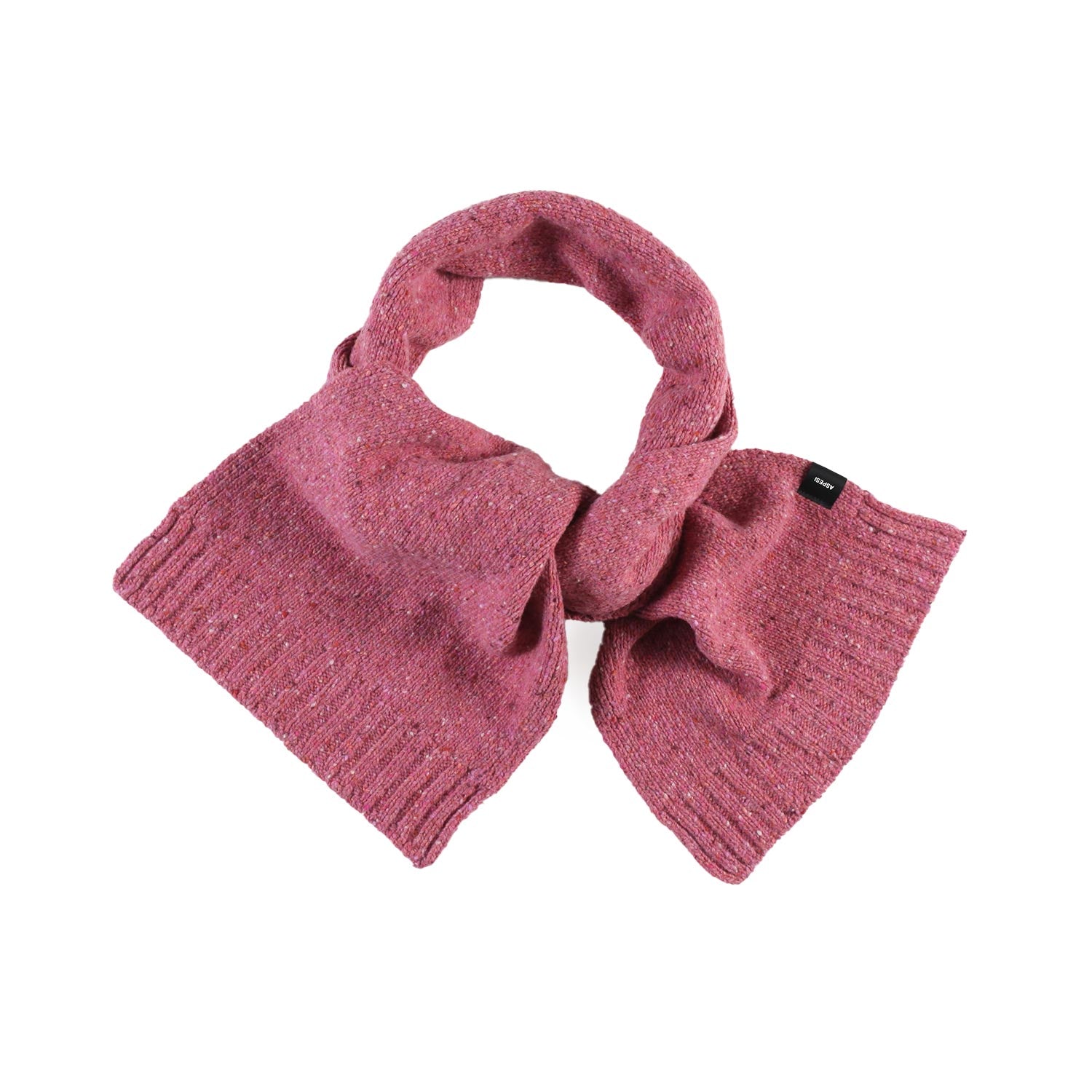 Sciarpa unisex Aspesi rosa pastello melange - annameglio.com abbigliamento moda