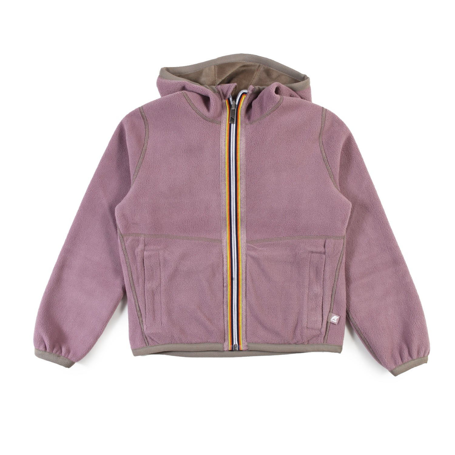 GIACCA LILY VELOUR POLAR DOUBLE TORTORA E LILLA - annameglio.com abbigliamento moda