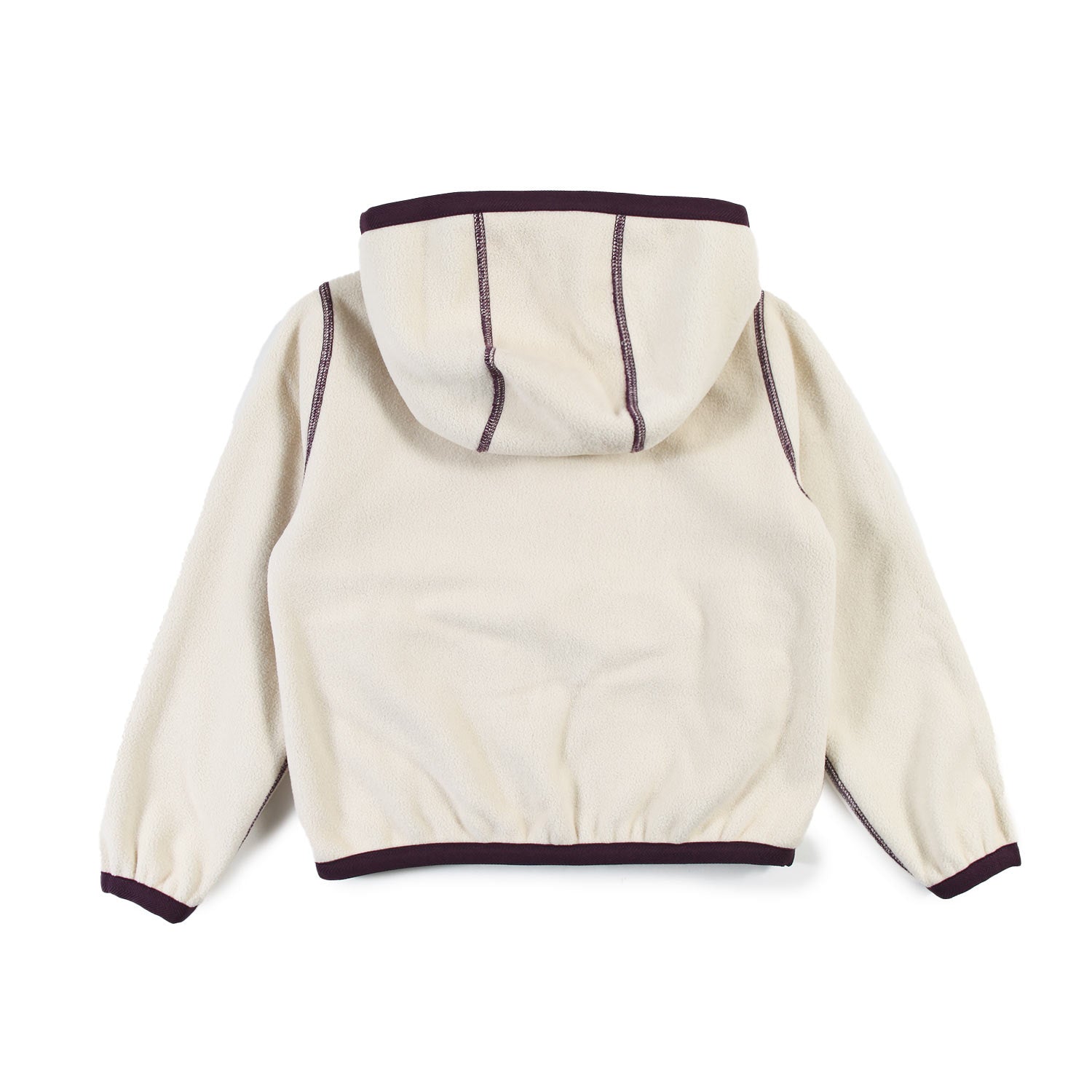 GIACCA LILY VELOUR POLAR DOUBLE VIOLA E BEIGE - annameglio.com abbigliamento moda