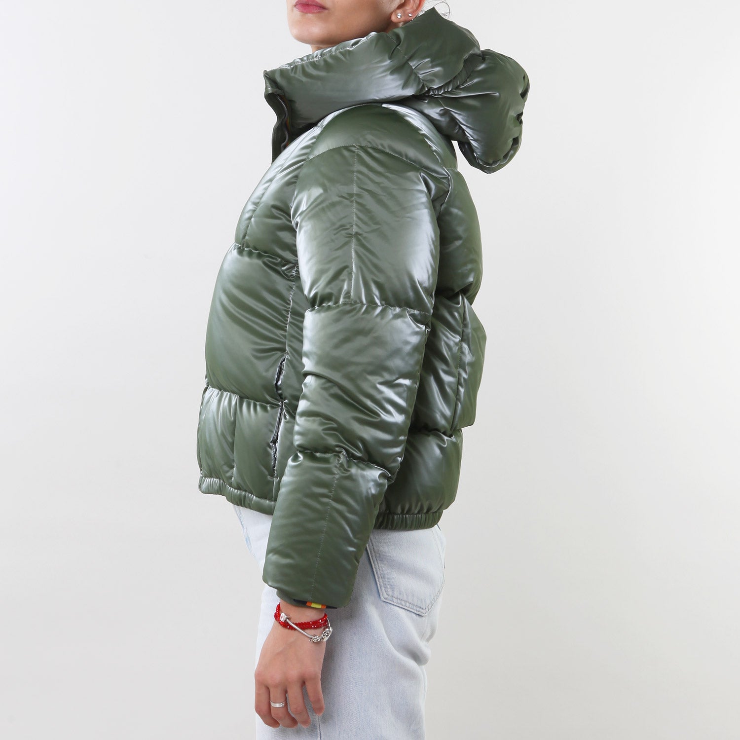 Piumino Esonne Heavy Brick verde metal - annameglio.com abbigliamento moda