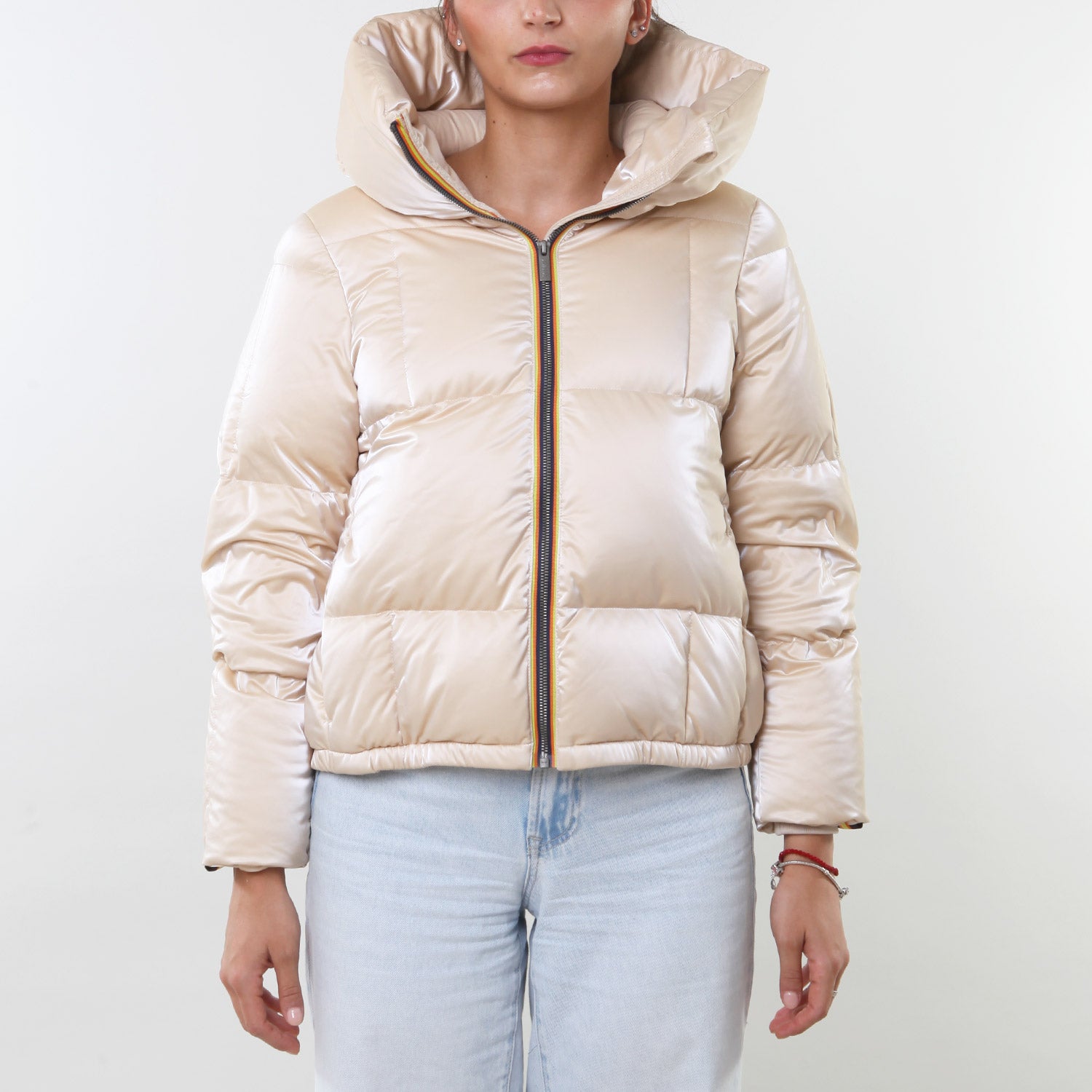 Piumino Esonne Heavy Brick beige metal - annameglio.com abbigliamento moda