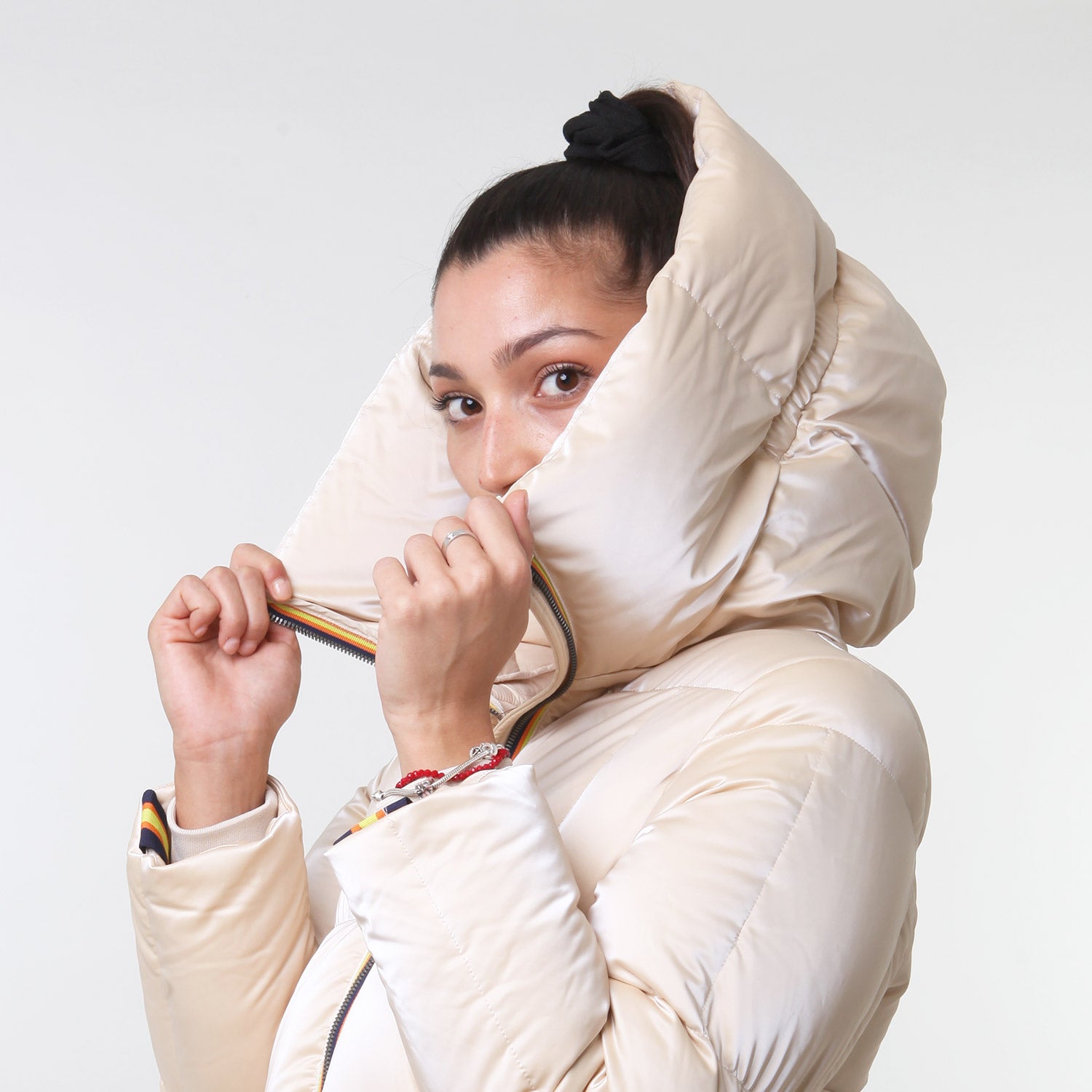 Piumino Esonne Heavy Brick beige metal - annameglio.com abbigliamento moda