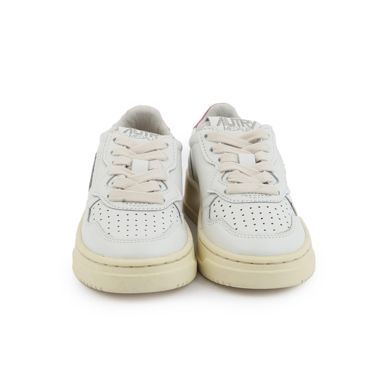 SNEAKER MEDALIST BIANCA CON INSERTO ROSA BAMBINA - annameglio.com abbigliamento moda