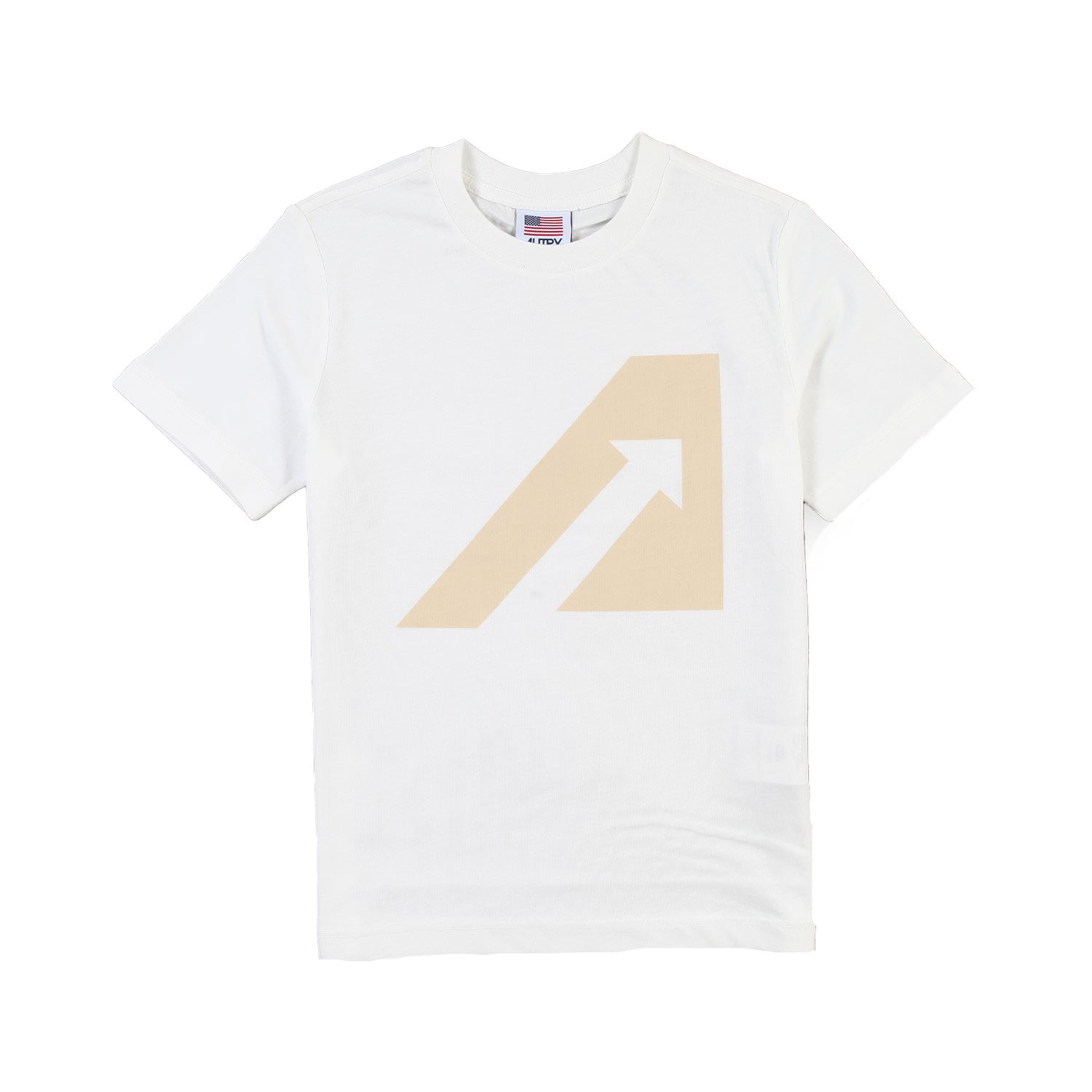 T-shirt Autry panna con logo beige bambino bambina - annameglio.com abbigliamento moda