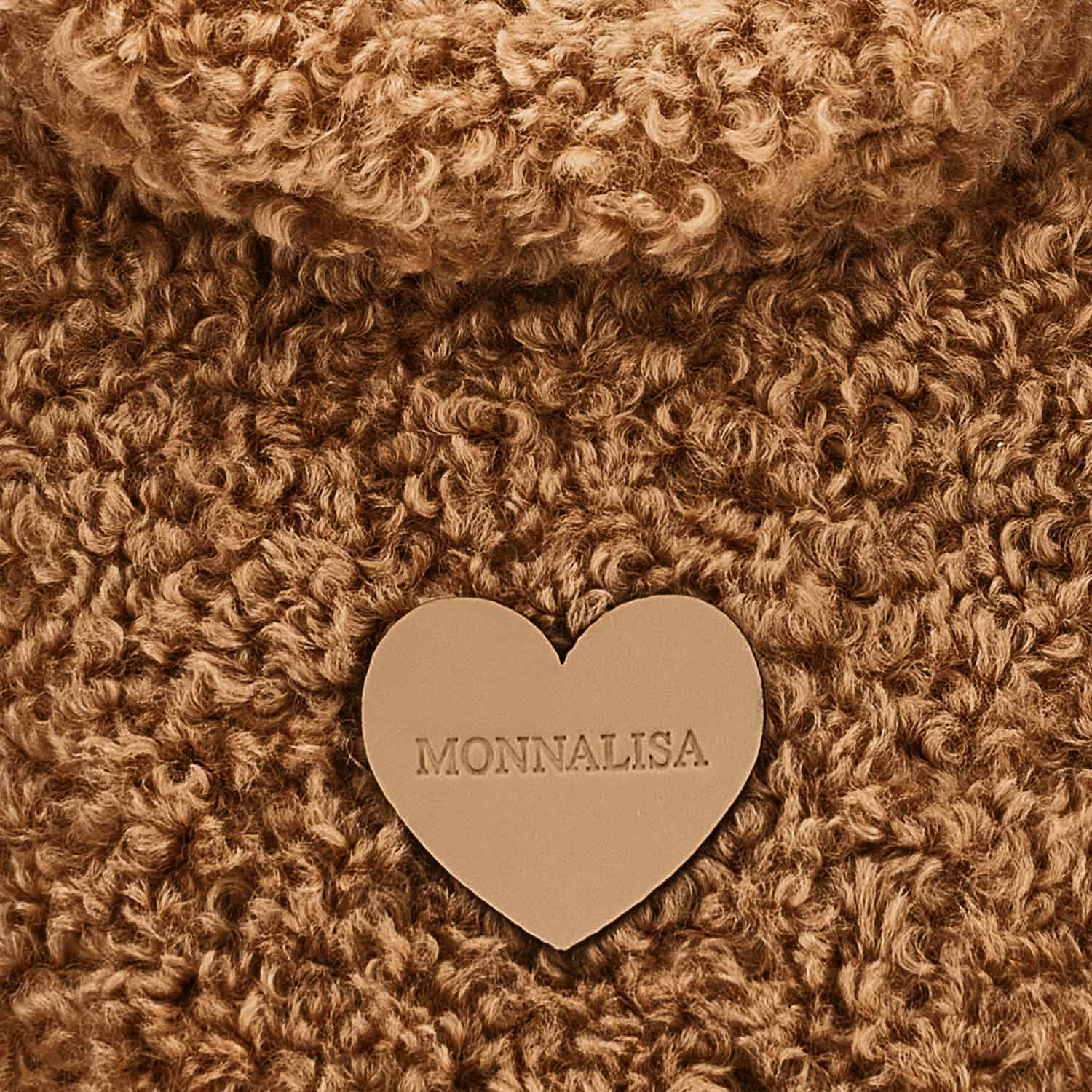 Borsetta peluche Monnalisa beige con tracolla - annameglio.com abbigliamento moda