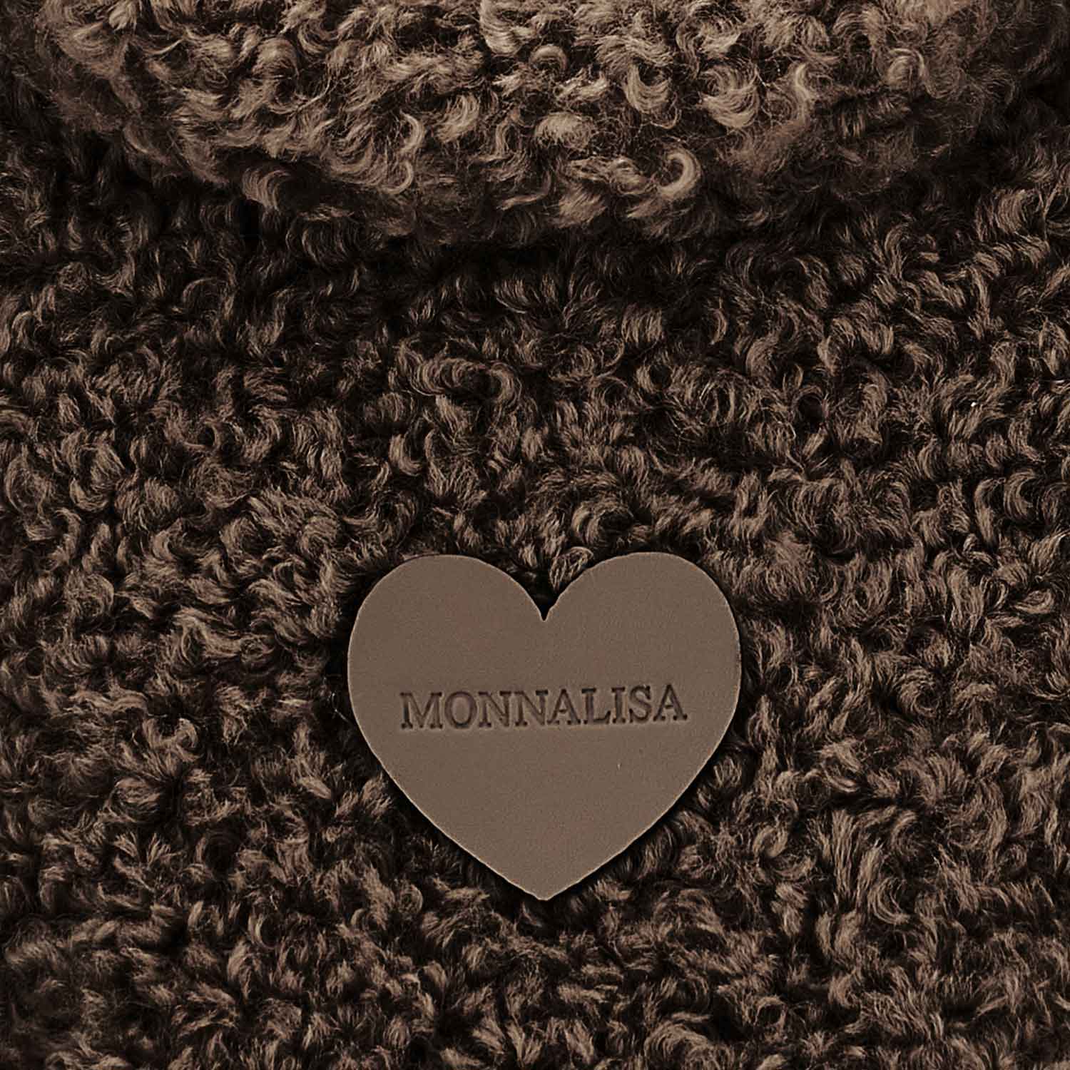 Borsetta peluche Monnalisa marrone con tracolla - annameglio.com abbigliamento moda