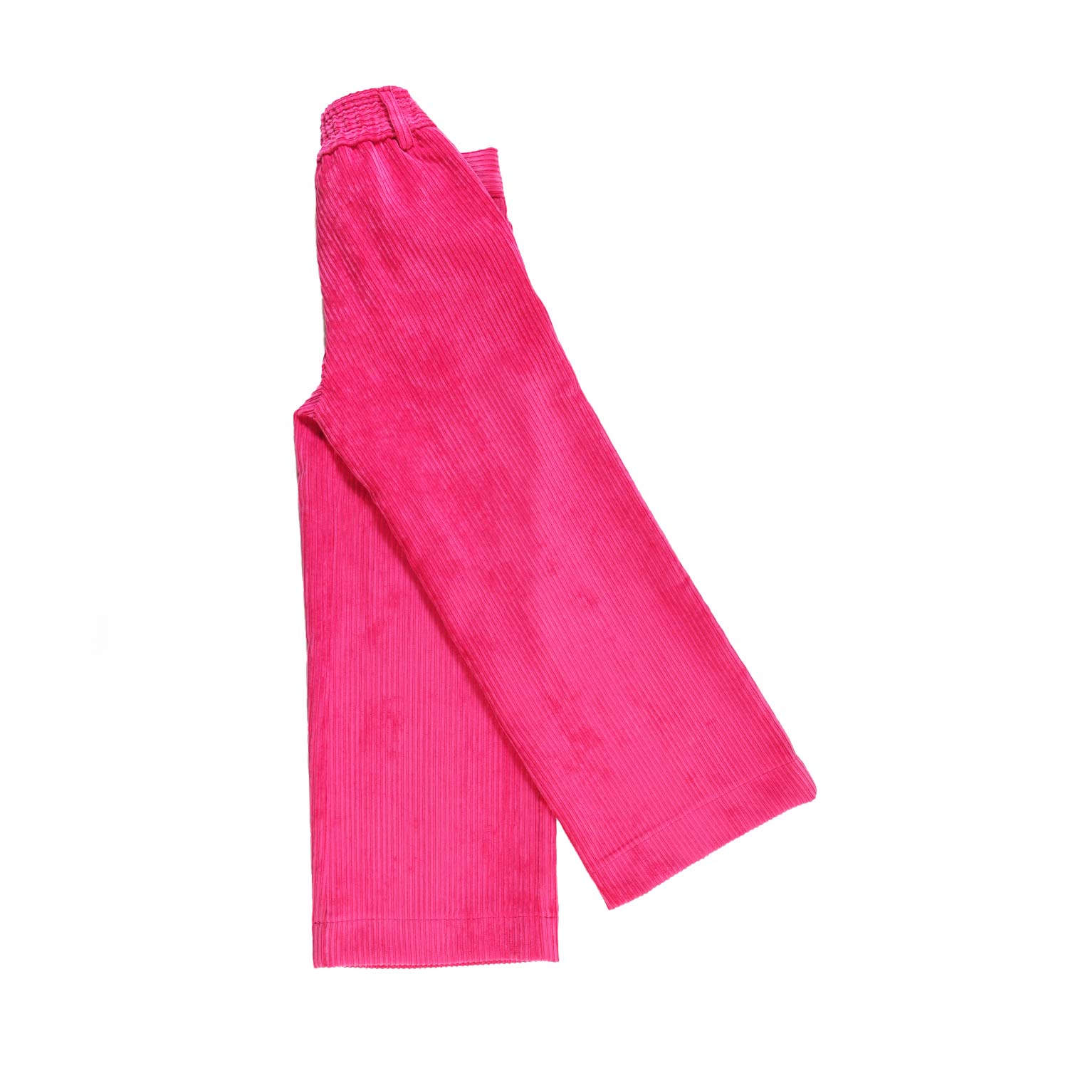 Pantaloni fucsia di velluto a coste larghe - annameglio.com abbigliamento moda