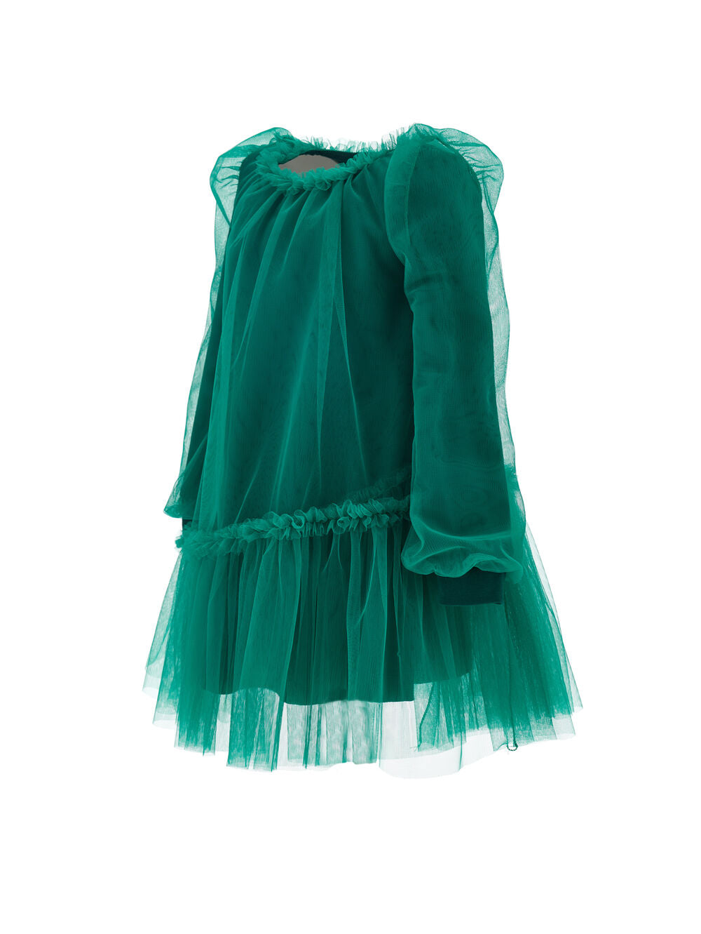 Abito verde per bambina in tulle - annameglio.com abbigliamento moda