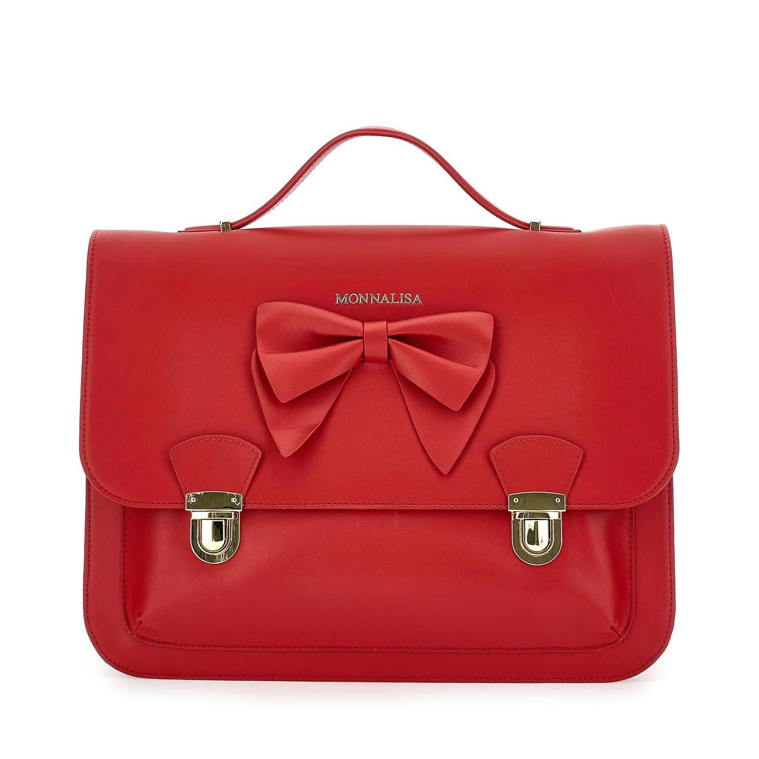 Cartella Monnalisa rossa e oro in pelle - annameglio.com abbigliamento moda