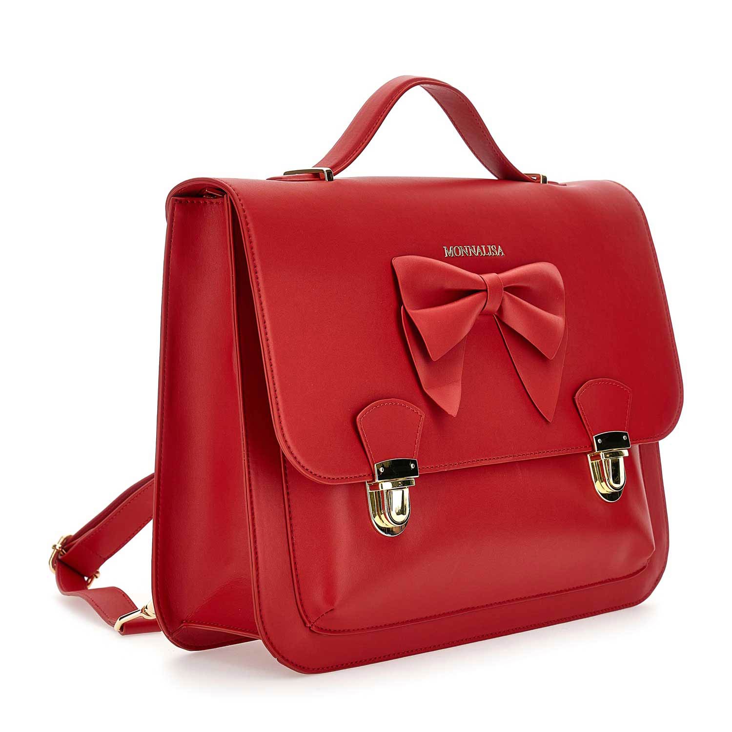 Cartella Monnalisa rossa e oro in pelle - annameglio.com abbigliamento moda