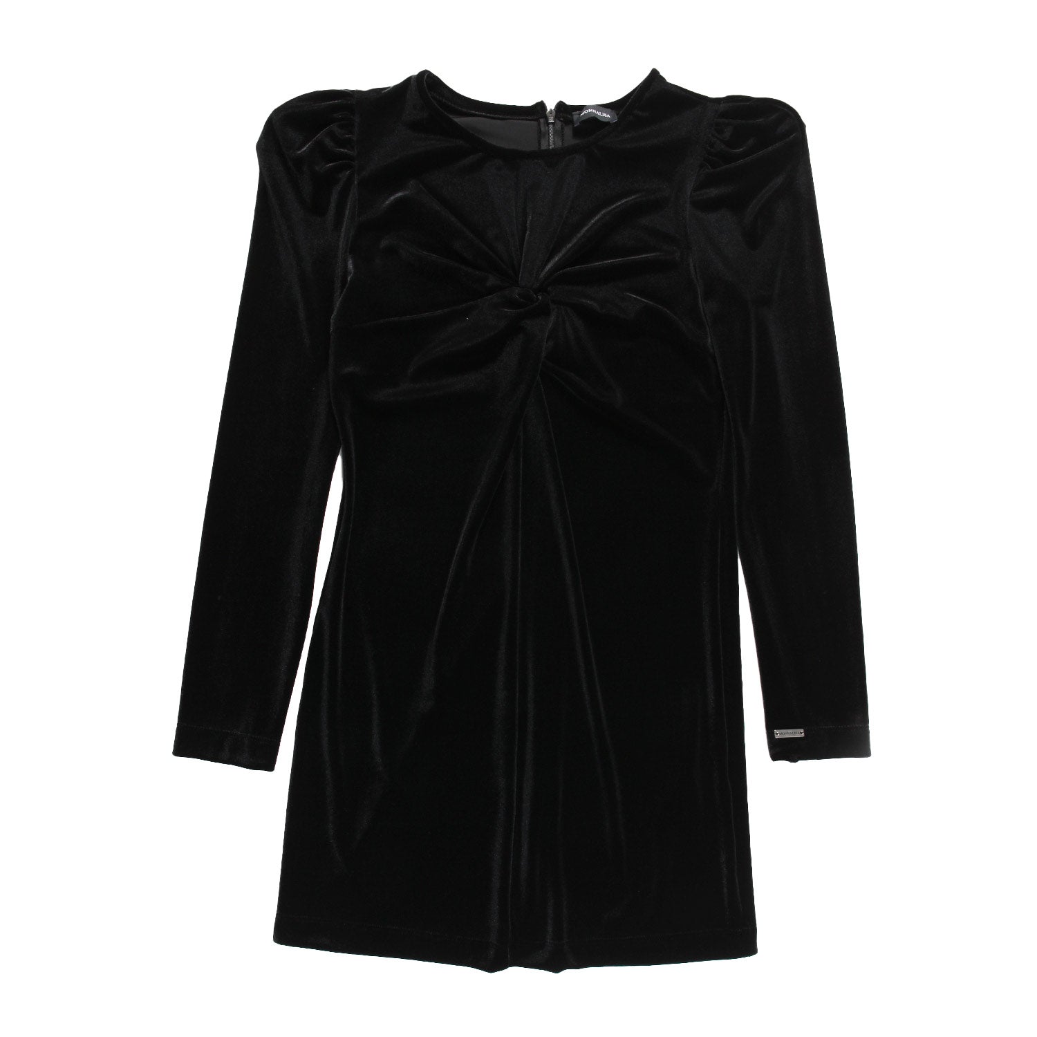 Abito Nero in ciniglia taglio impero Monnalisa - annameglio.com abbigliamento moda