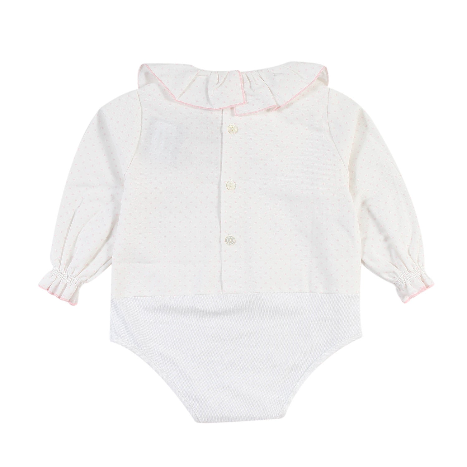 Body La Stupenderia panna e rosa Bimba - annameglio.com abbigliamento moda