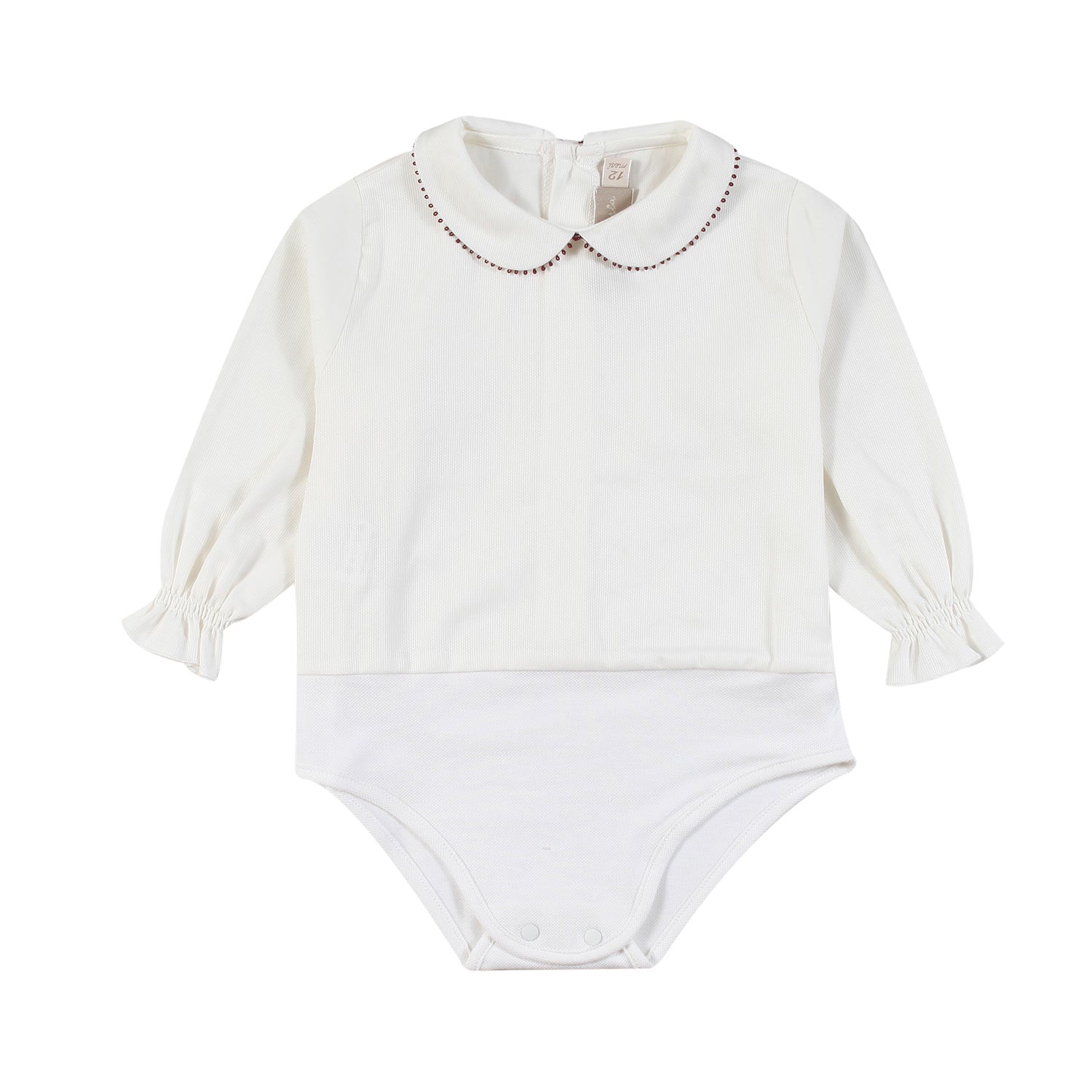 Body La Stupenderia panna e bordeaux Bimba - annameglio.com abbigliamento moda