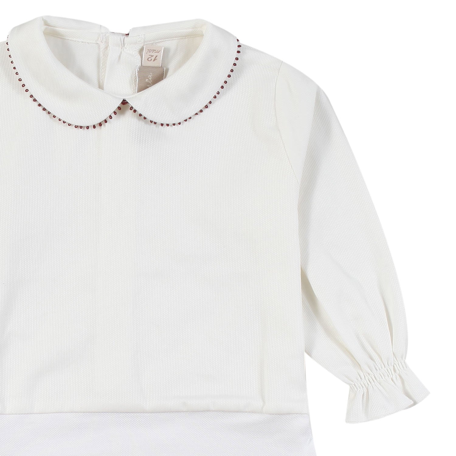 Body La Stupenderia panna e bordeaux Bimba - annameglio.com abbigliamento moda