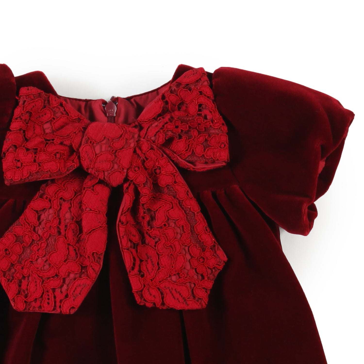 Abito La Stupenderia in velluto bordeaux Bimba - annameglio.com abbigliamento moda