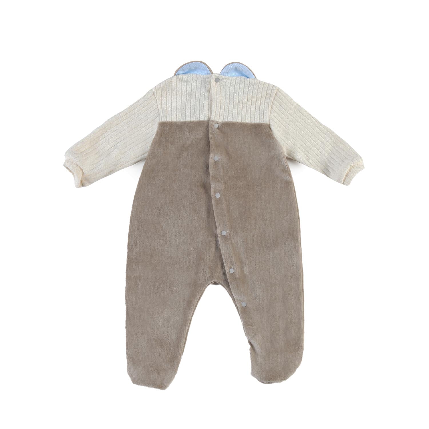 Tutina La Stupenderia beige e celeste Bimbo - annameglio.com abbigliamento moda