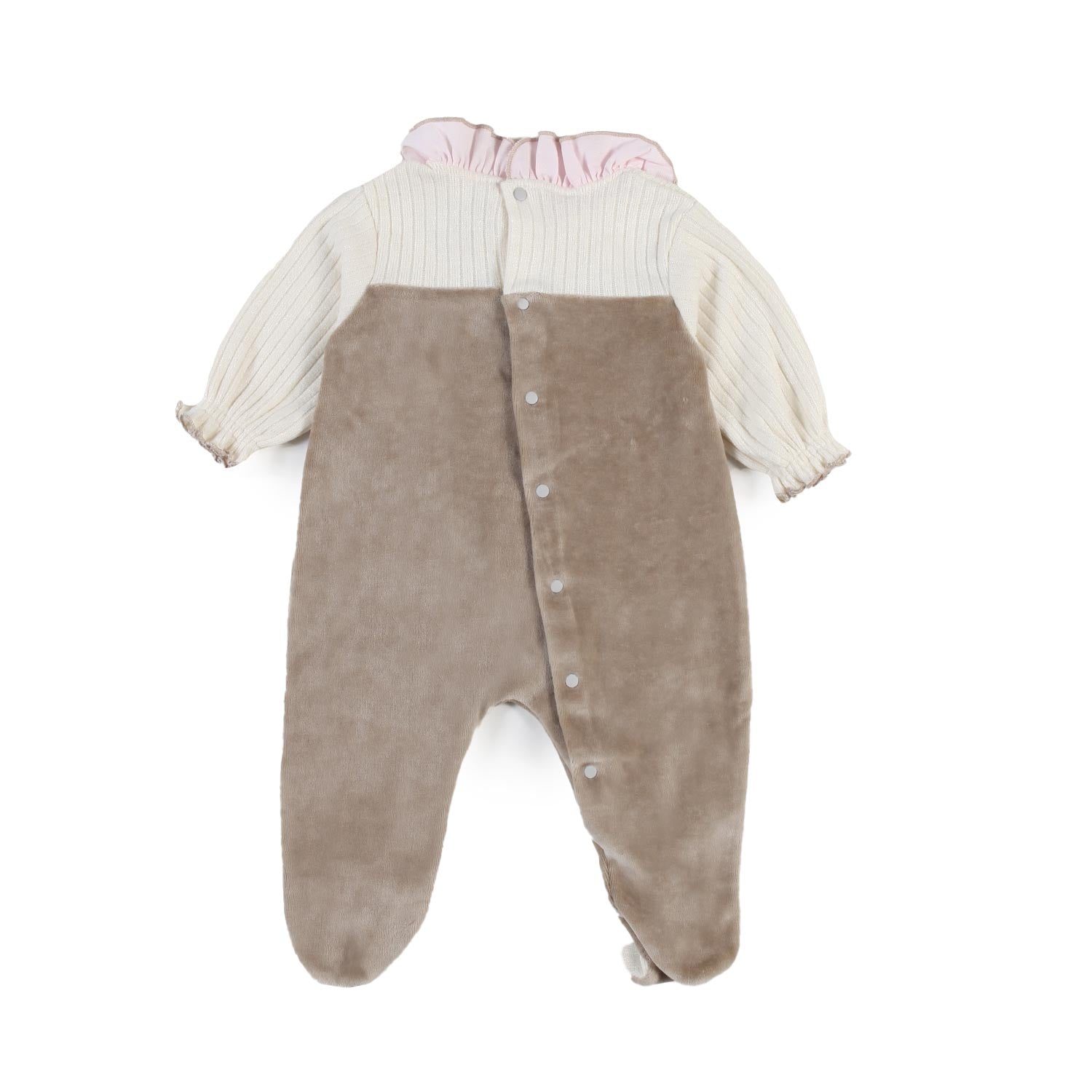 Tutina La Stupenderia beige e rosa Bimba - annameglio.com abbigliamento moda