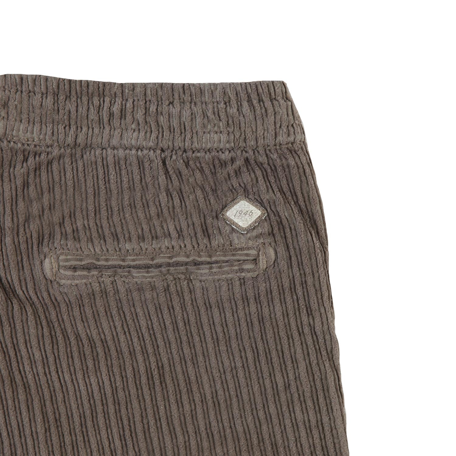 Pantalone NK Ghirla in velluto tortora - annameglio.com abbigliamento moda