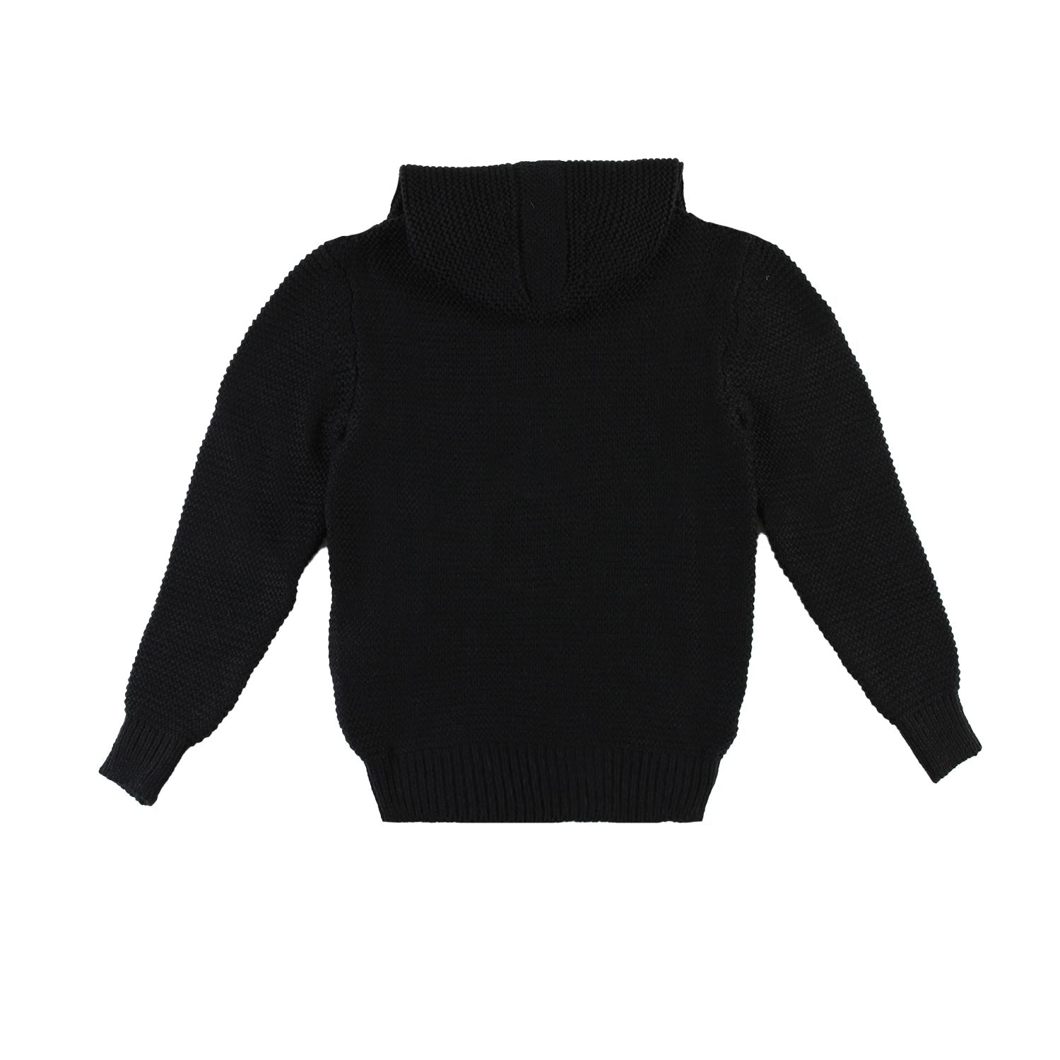 Maglione NK Matese nero con cappuccio - annameglio.com abbigliamento moda
