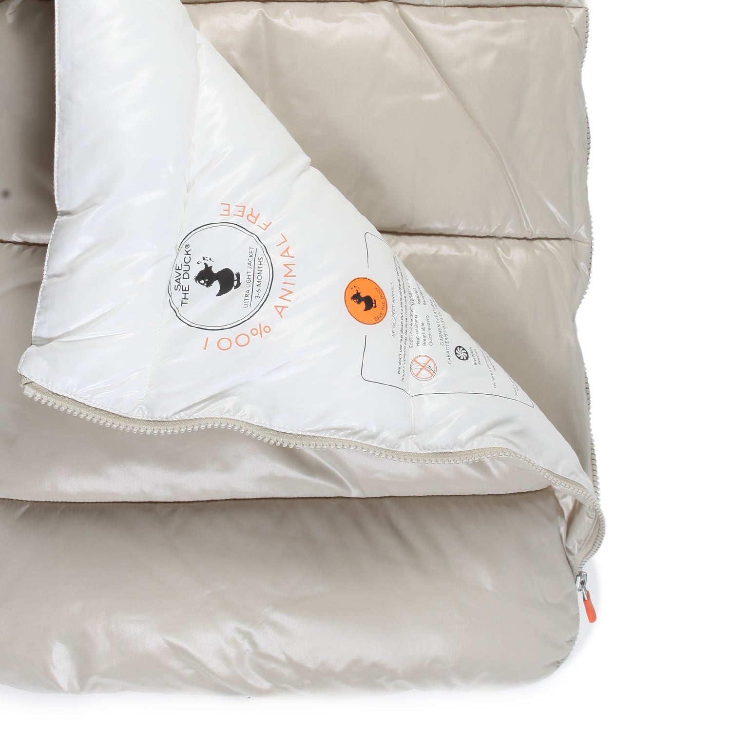 Sacco nanna Kay beige semilucido e bianco - annameglio.com abbigliamento moda