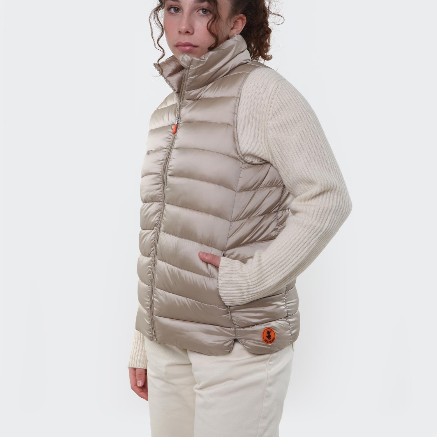 Piumino gilet Franky beige Bambina e Ragazza - annameglio.com abbigliamento moda