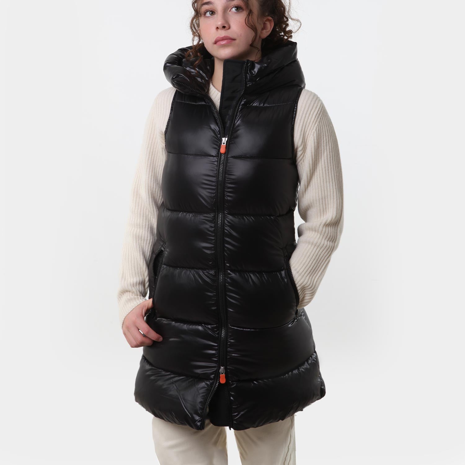 Piumino gilet Uma nero semilucido Teen e Ragazza - annameglio.com abbigliamento moda